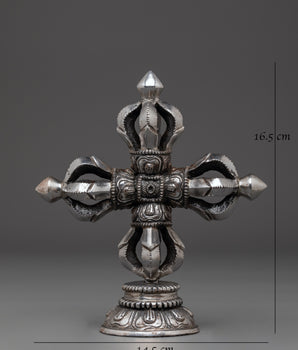 Handcrafted Iron Bishwo Vajra | Altar Decor & Spiritual Meditation