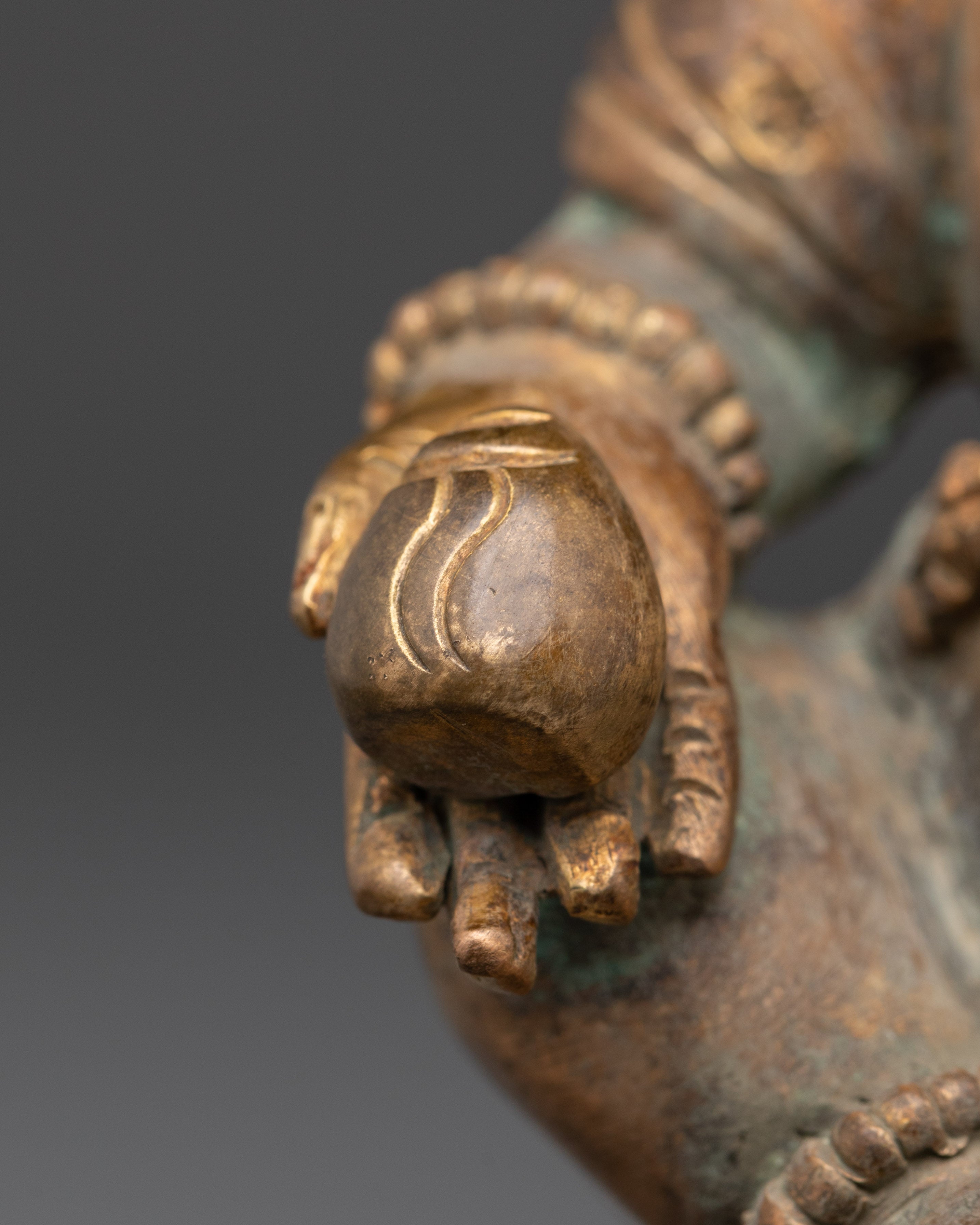Tibetan Wealth God Dzambhala Sculpture | Buddha of Abundance