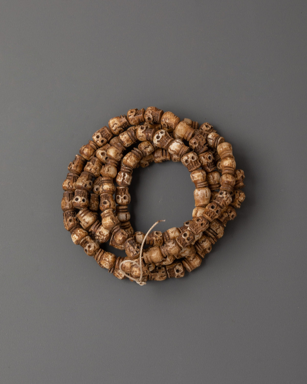 Sacred Ethically Sourced Buffalo Bone Prayer Mala | Buddhist Mala for Spiritual Practice