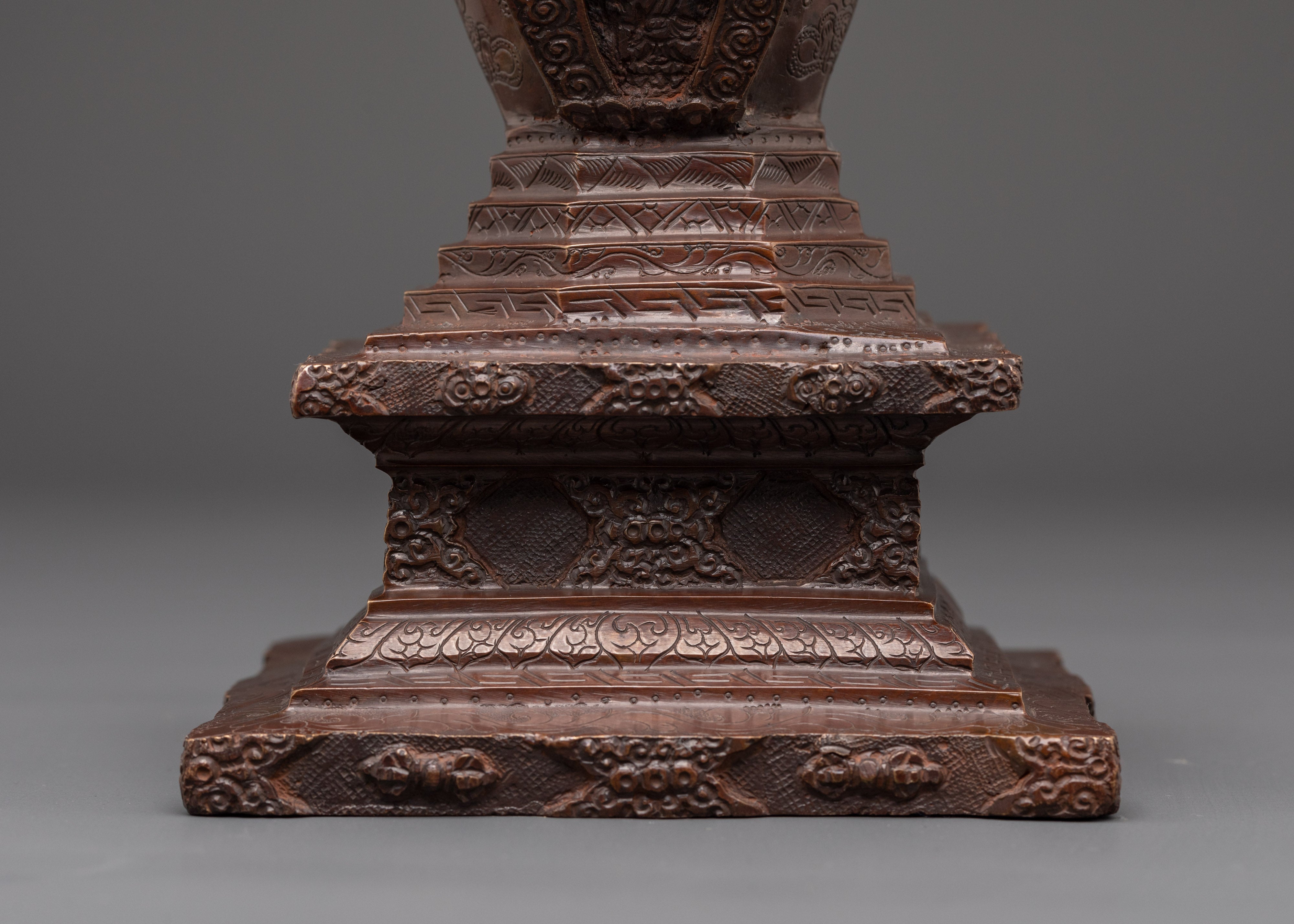 Meditation Stupa Decor | Tibetan Buddhist Shrine