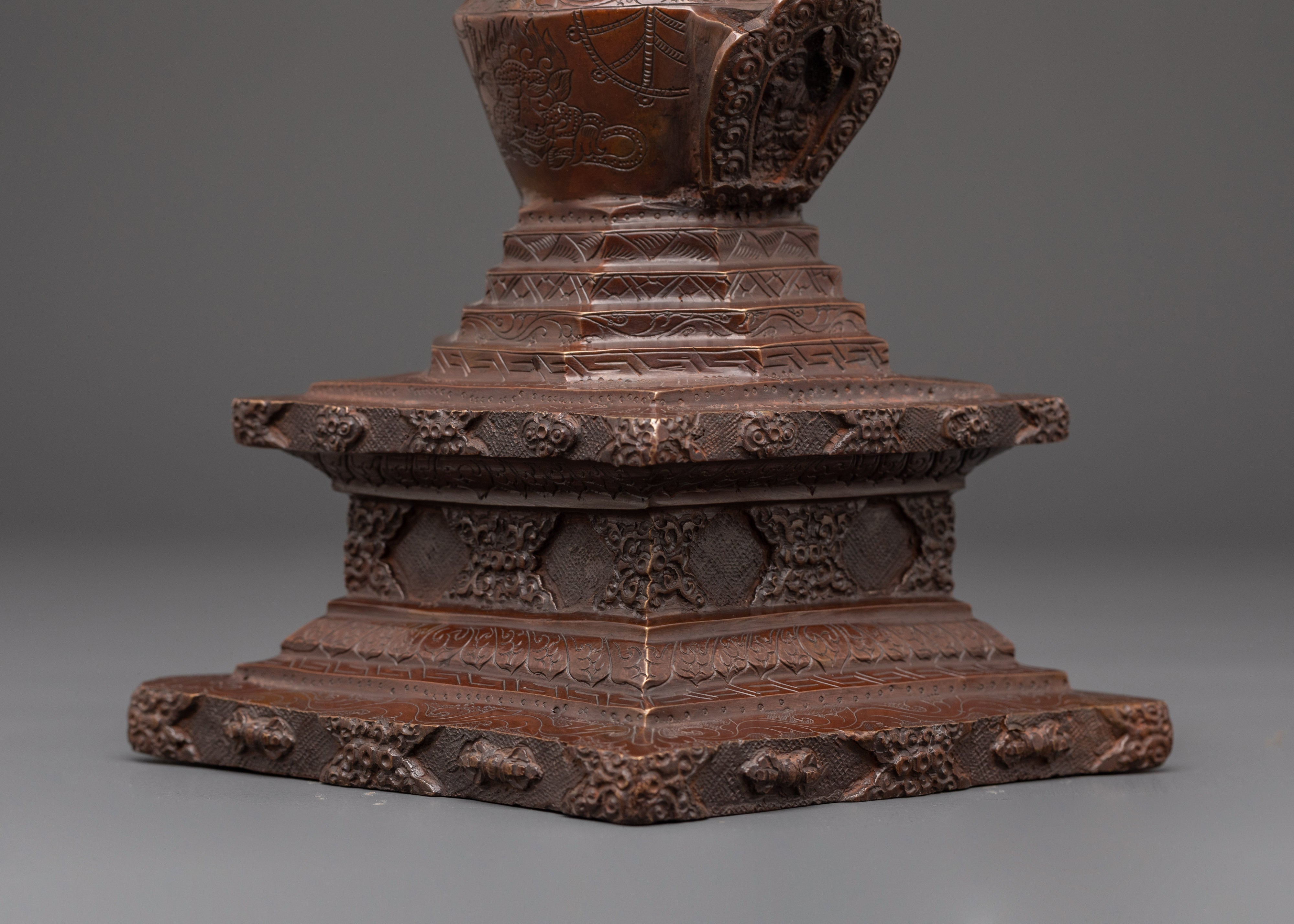 Meditation Stupa Decor | Tibetan Buddhist Shrine