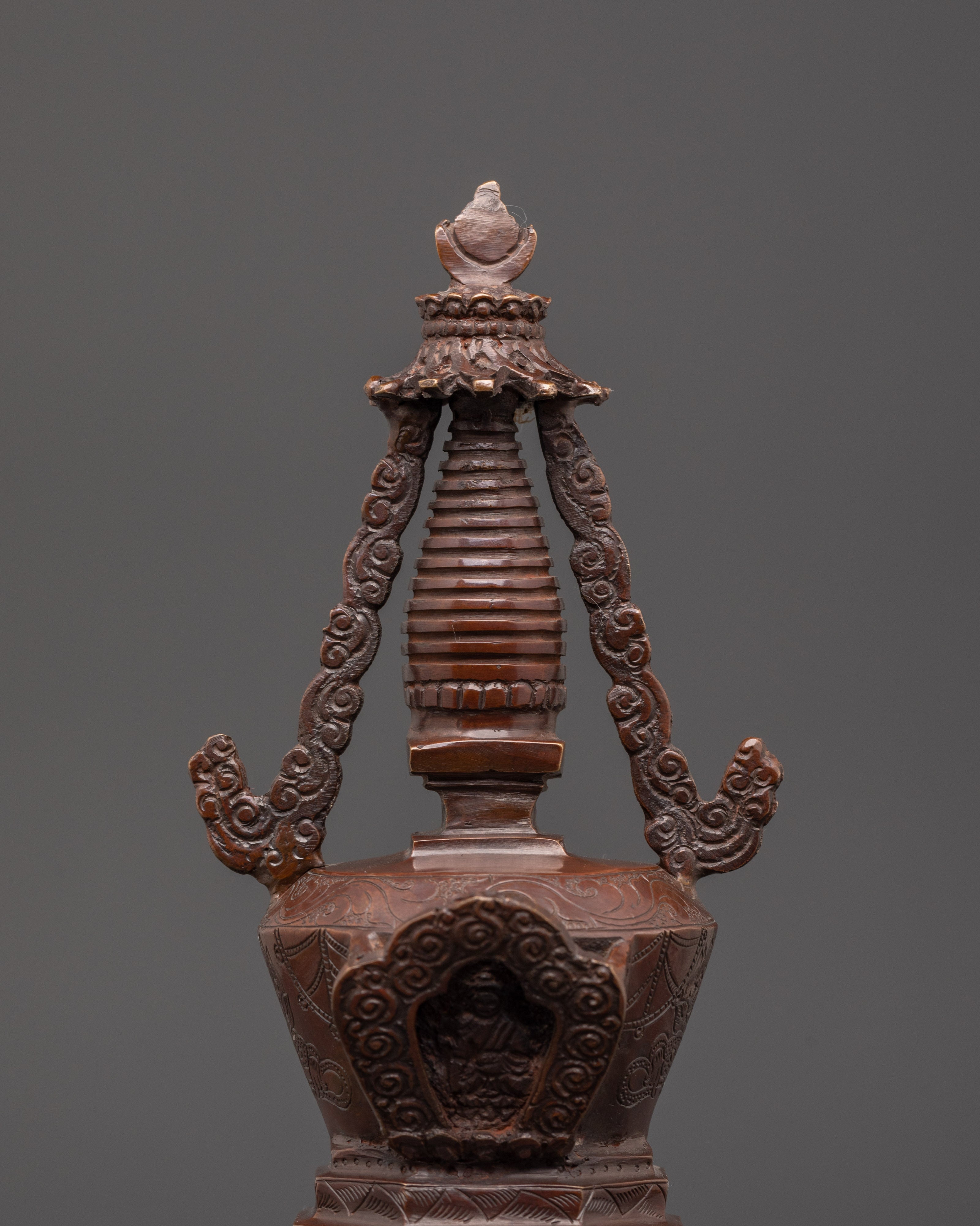 Meditation Stupa Decor | Tibetan Buddhist Shrine