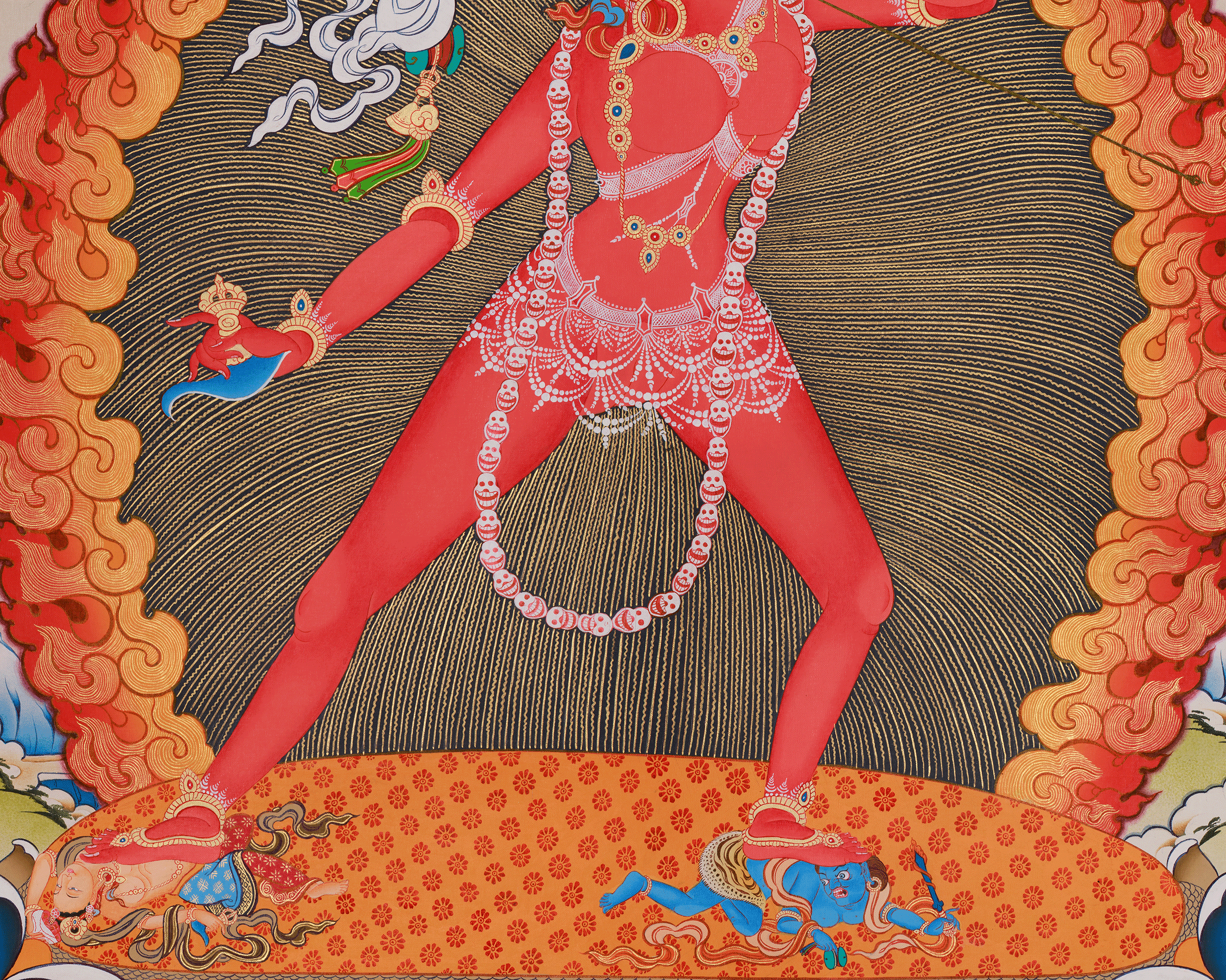Sacred Vajrayogini Thangka | A Powerful Buddhist Dakini Painting