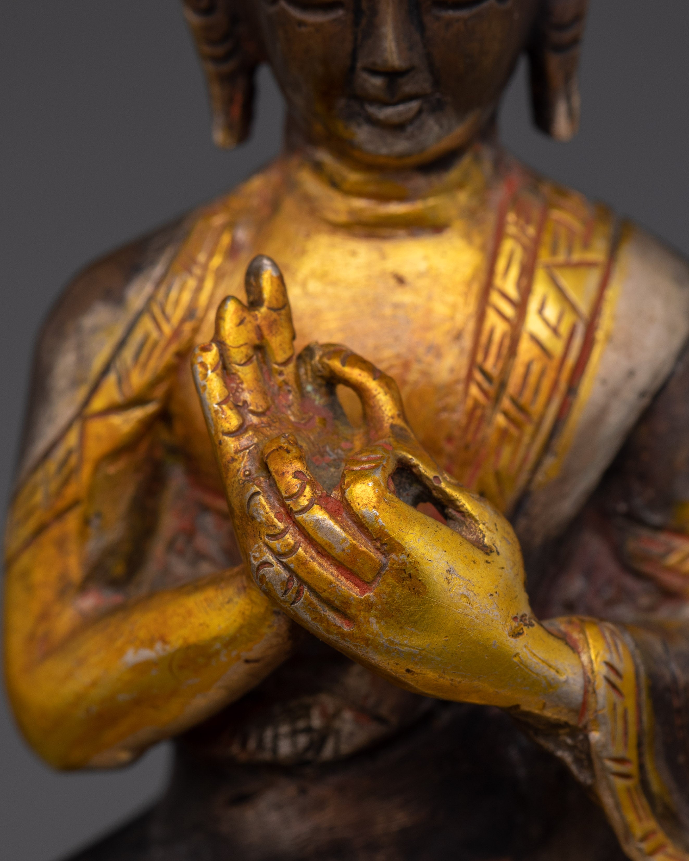 Copper Vairocana Statue | Symbol of Enlightenment and Wisdom
