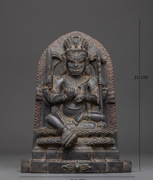 Sacred Four-Armed Mahakala Statue | Protector Deity of Dharma
