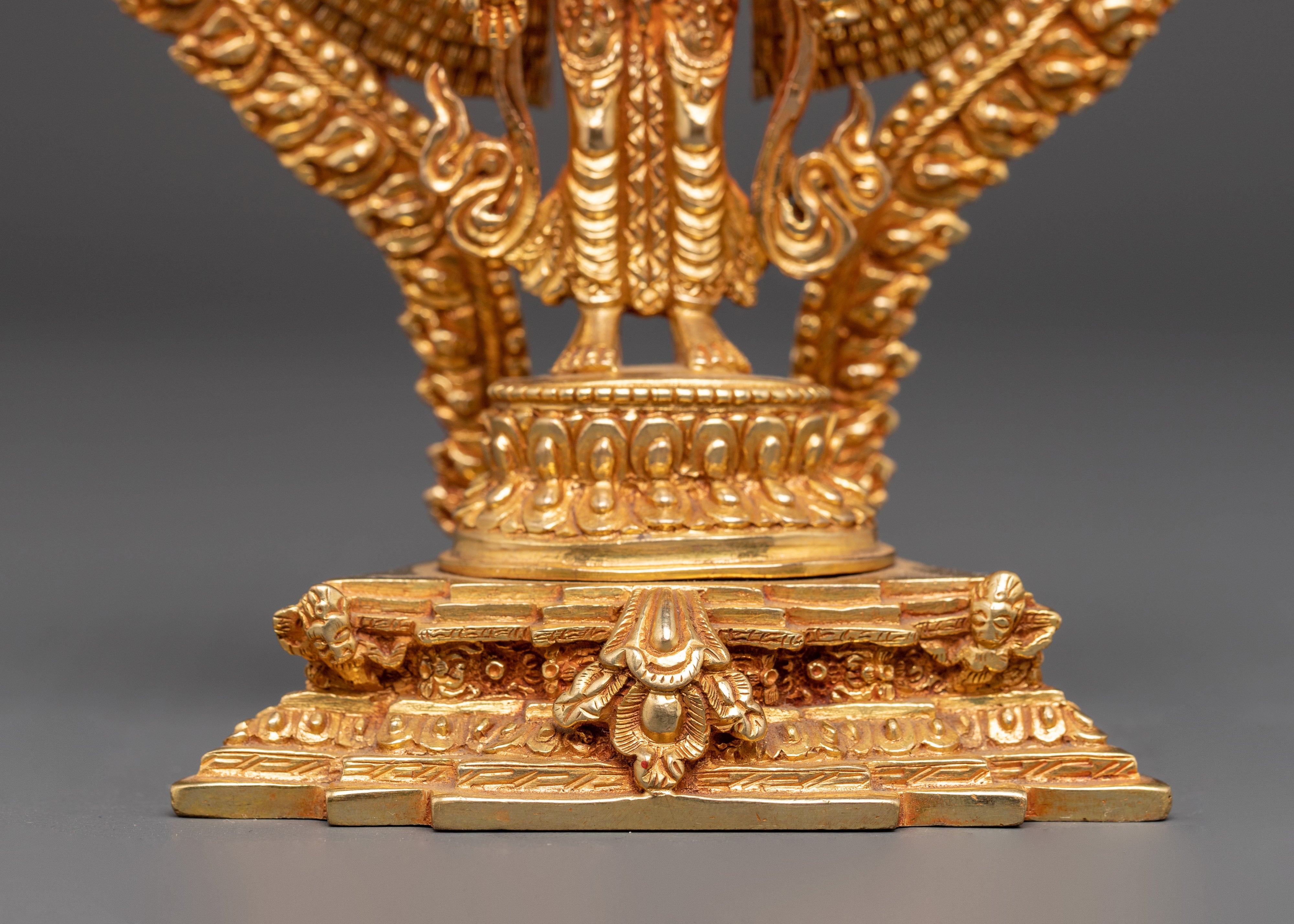 Thousand Armed Chenrezig Copper Statue | Gold Plated Avalokiteshvara