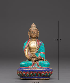 Sacred Buddha Amitabha Handcrafted Statue | Brass Amitabha Buddha Art
