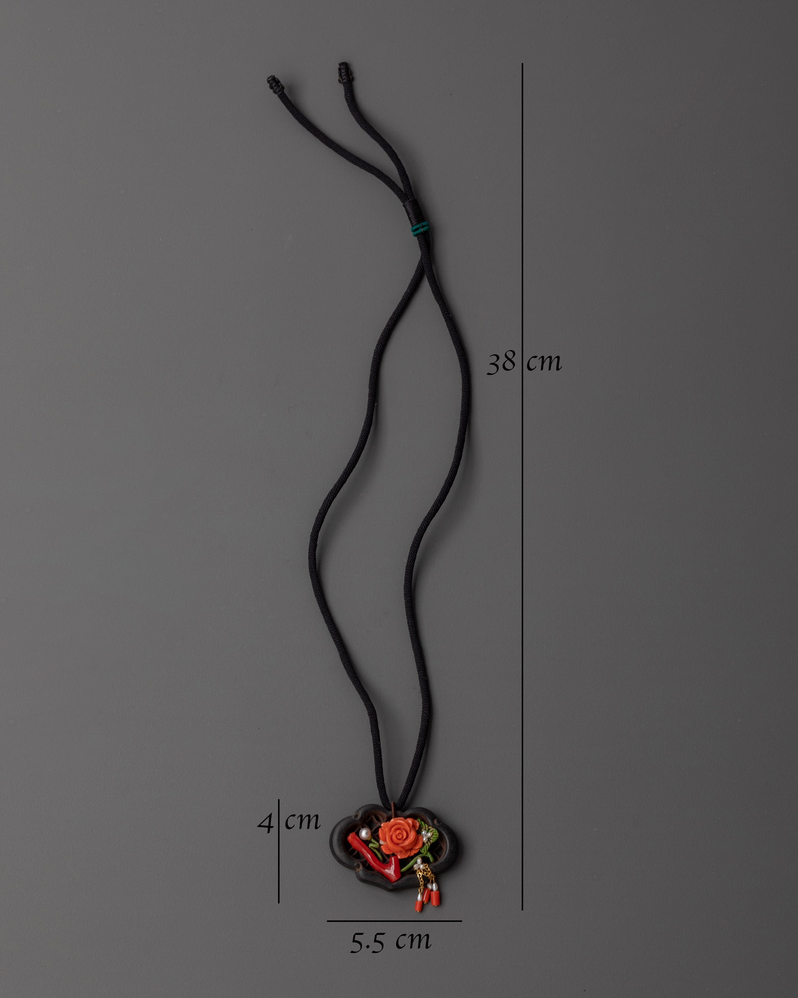Sacred Traditional Handcrafted Locket | Ebony Coral Pendant