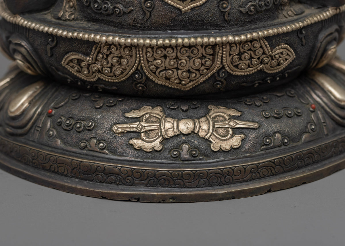 Chenrezig Oxidized Figurine | Symbol of Compassion and Enlightenment