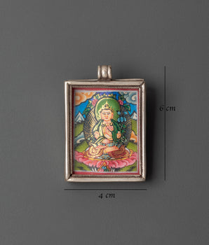 Mahasthamaprapta Locket | Locket with Sacred Thangka