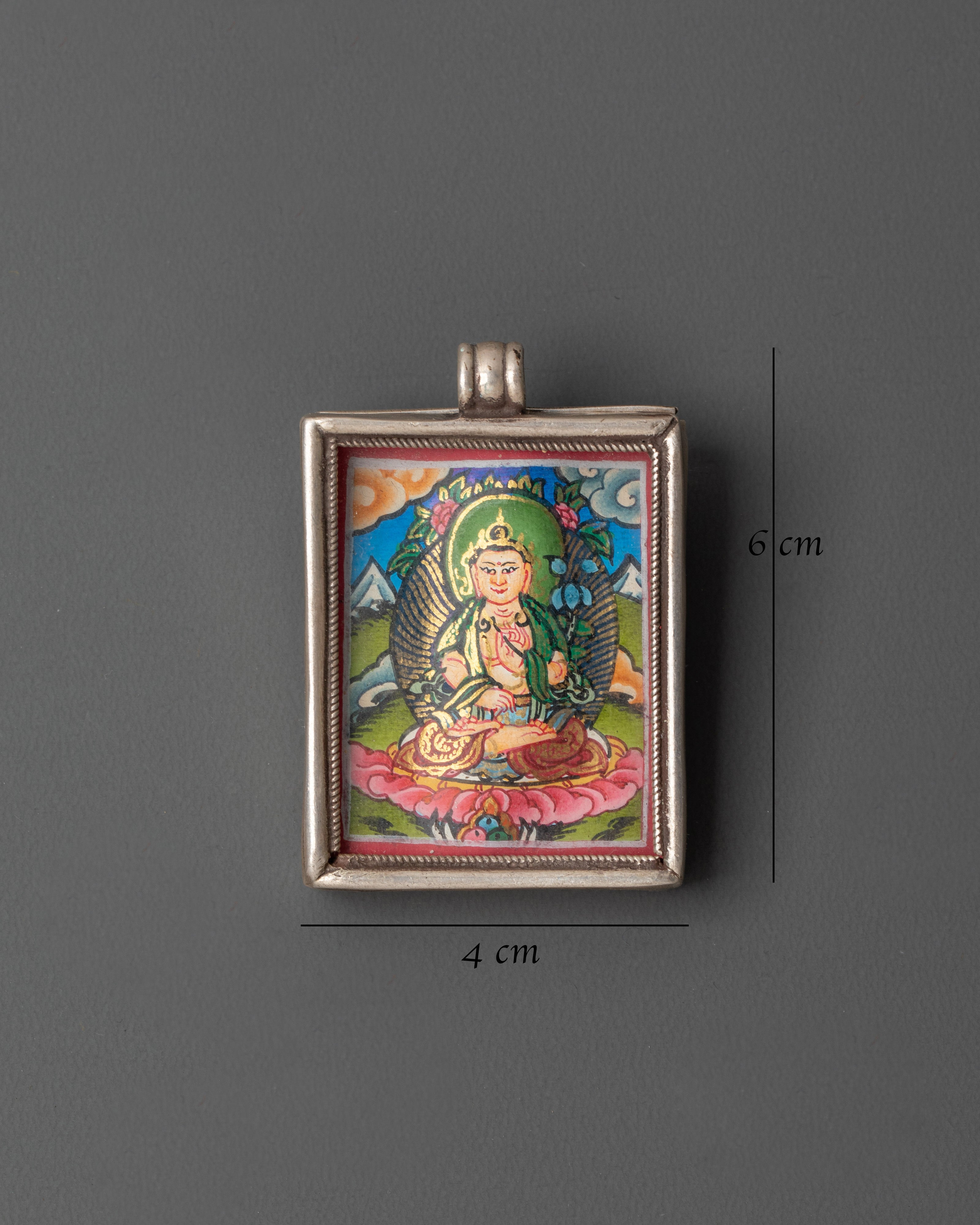 Mahasthamaprapta Locket | Locket with Sacred Thangka