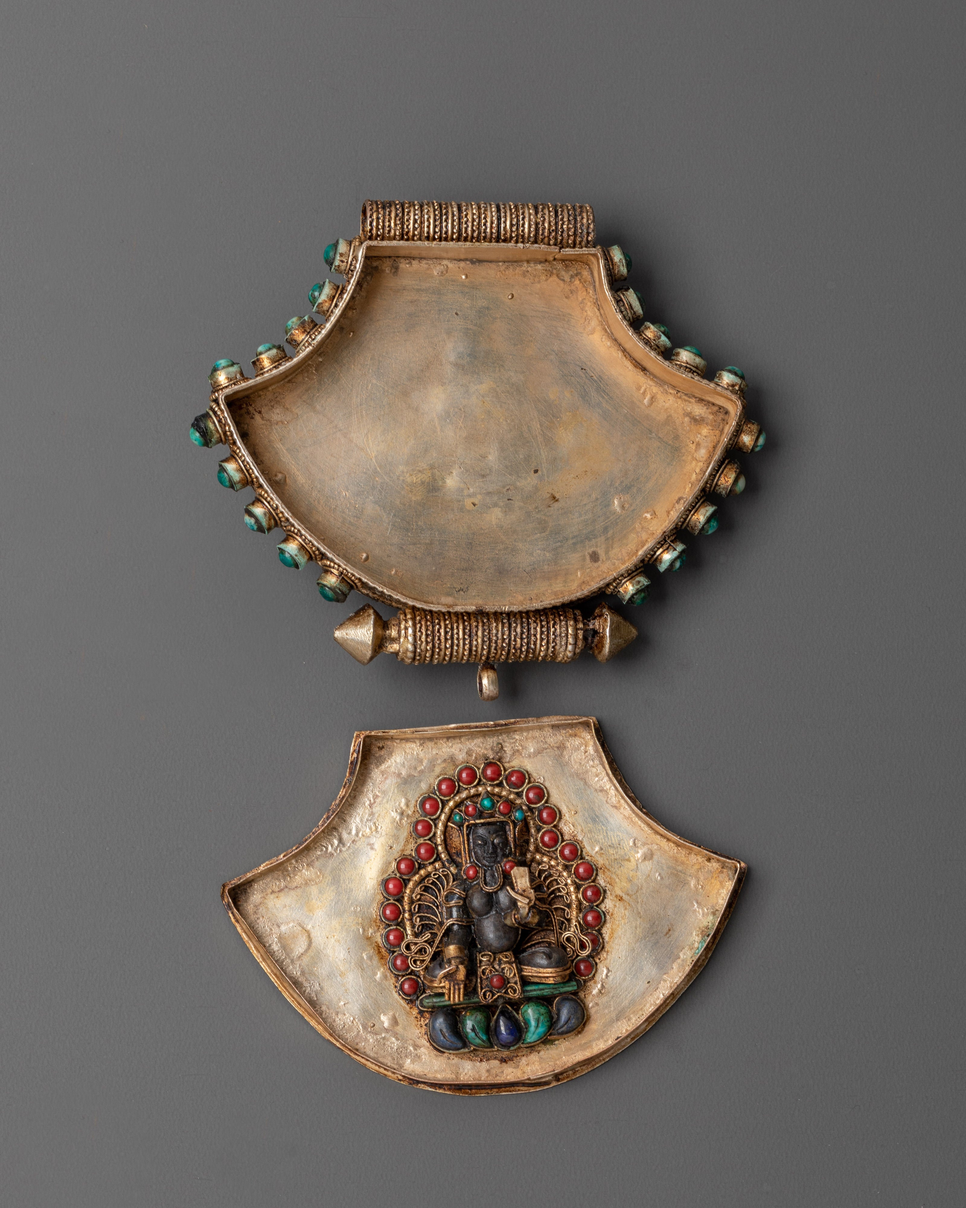Sacred Ghau Box Locket for Accessory | Handmade Manjushri Amulet