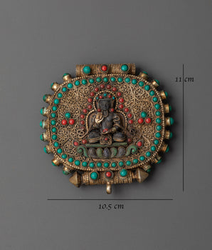 Sacred Tibetan Ghau Box Locket | Buddhist Amulet Pendant
