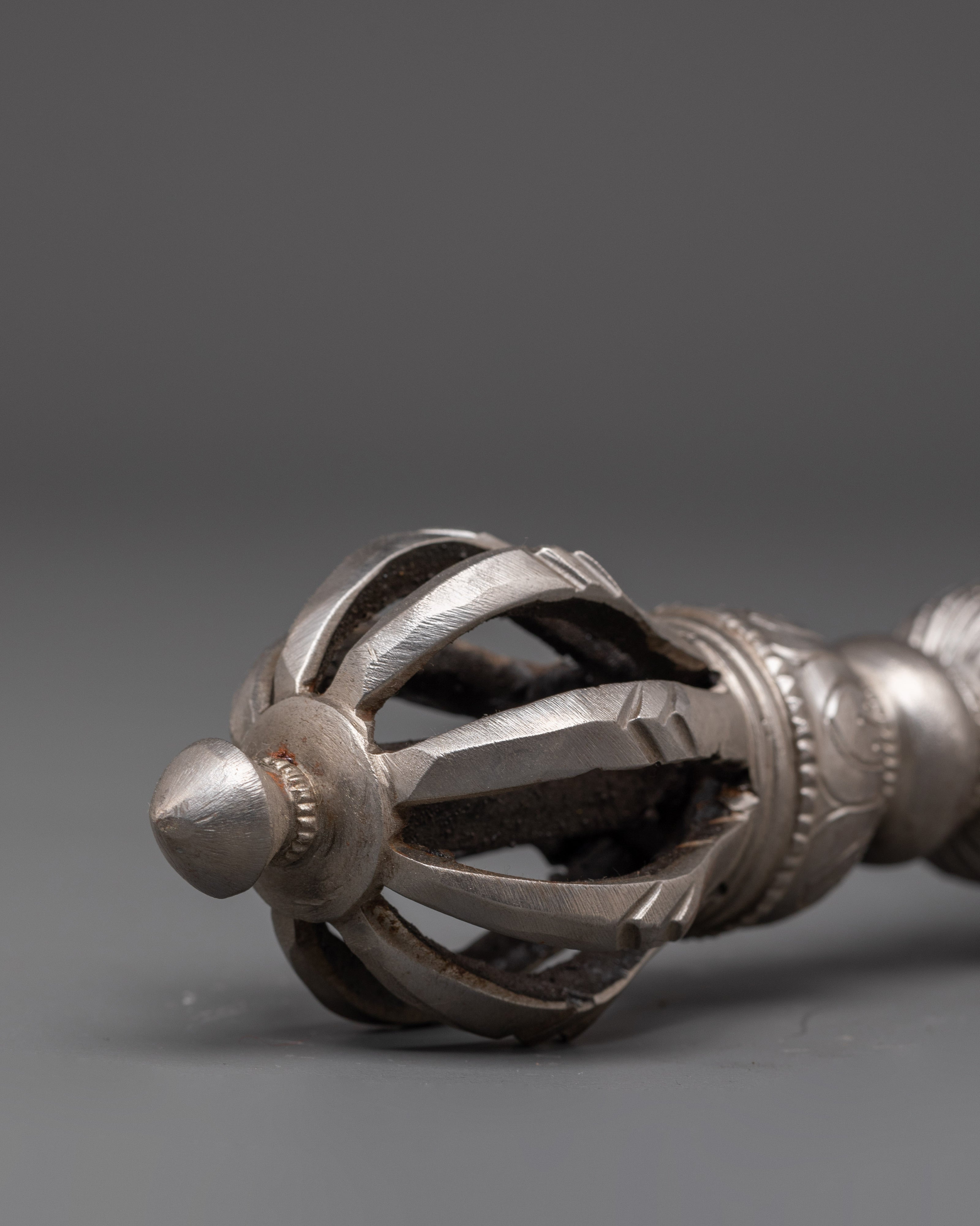 Handmade Iron Vajra for Buddhist Ritual | Sacred Vajra Tool for Meditation