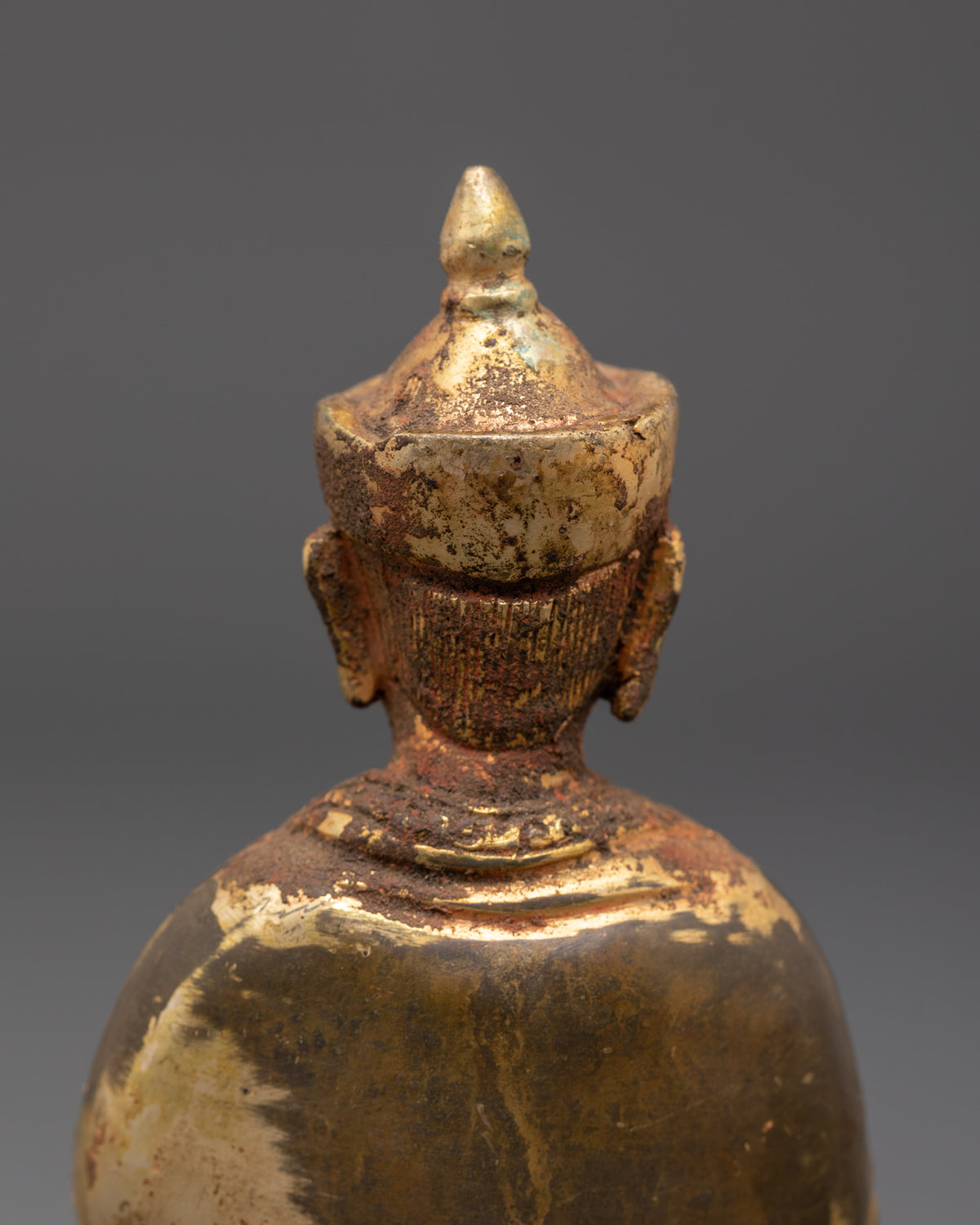 Handcrafted Gold Plated Karmapa Statue | Sacred Meditation Figurine