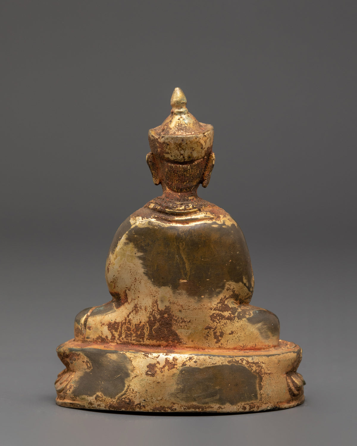 Handcrafted Gold Plated Karmapa Statue | Sacred Meditation Figurine