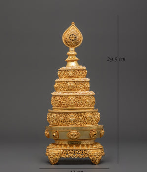 Mandala Set for Buddhist Offering | Tibetan Spiritual Ritual Set