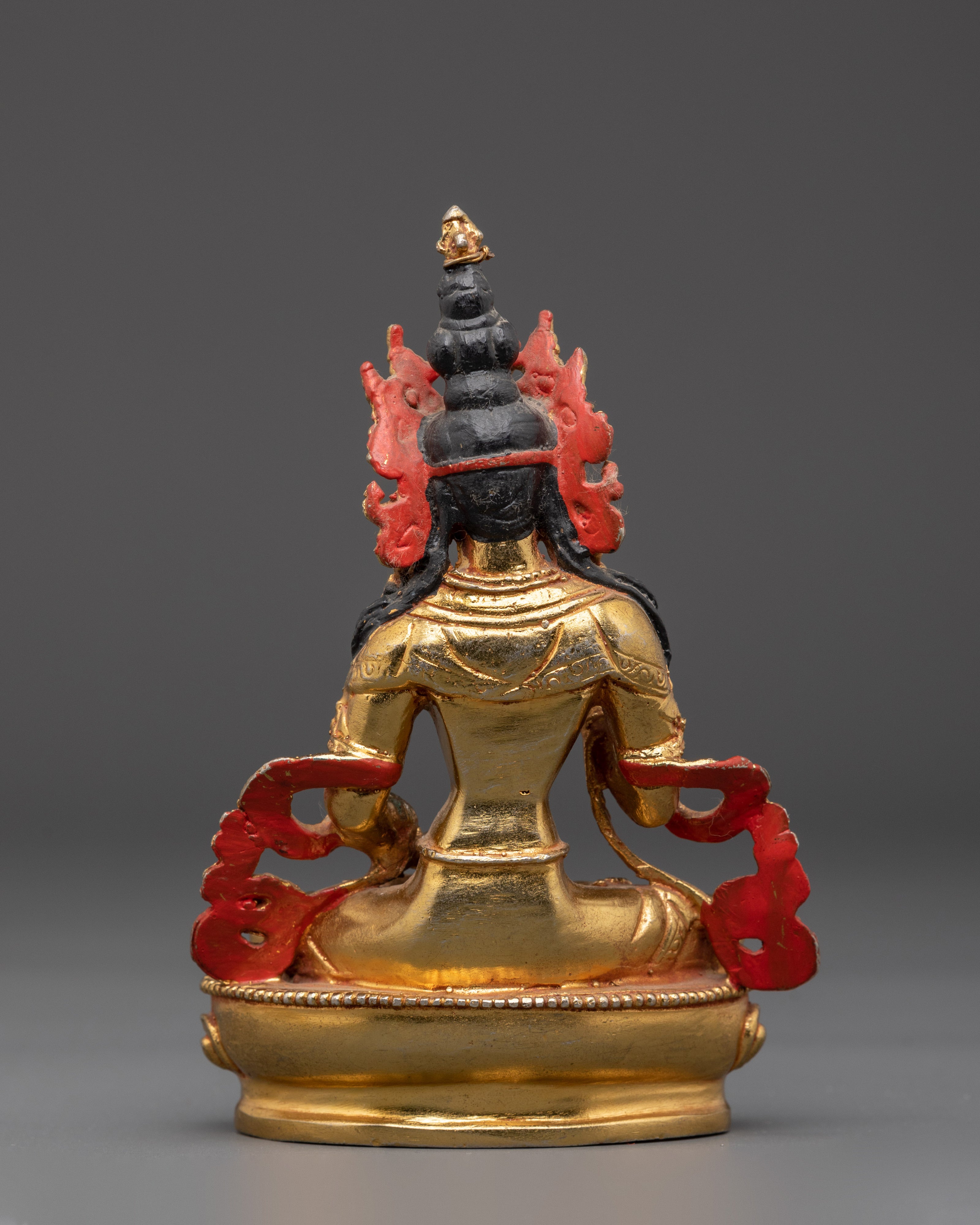 Tibetan Gold Plated Vajrasattva Statue | Buddhist Purification Sculpture