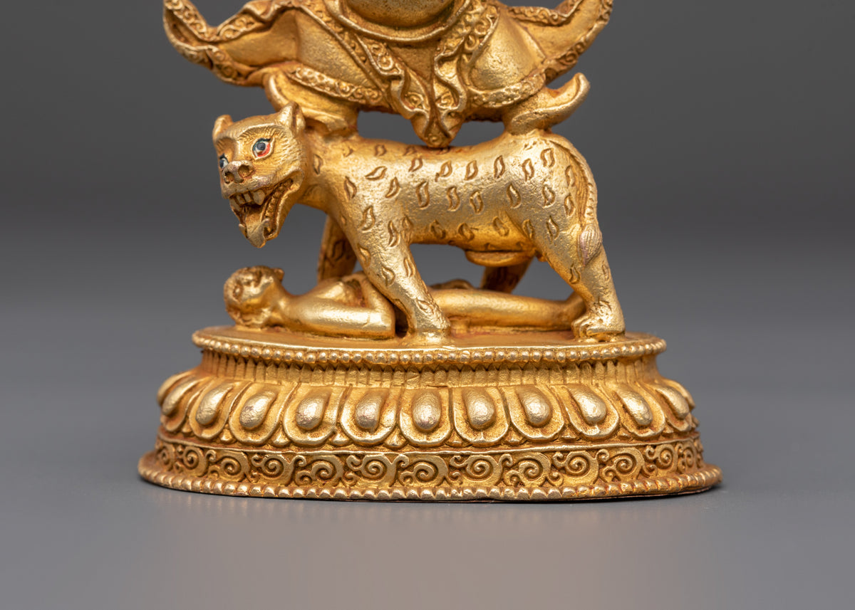 Sacred Protector Deity Dorje Drollo Statue | Tibetan Guardian Sculpture