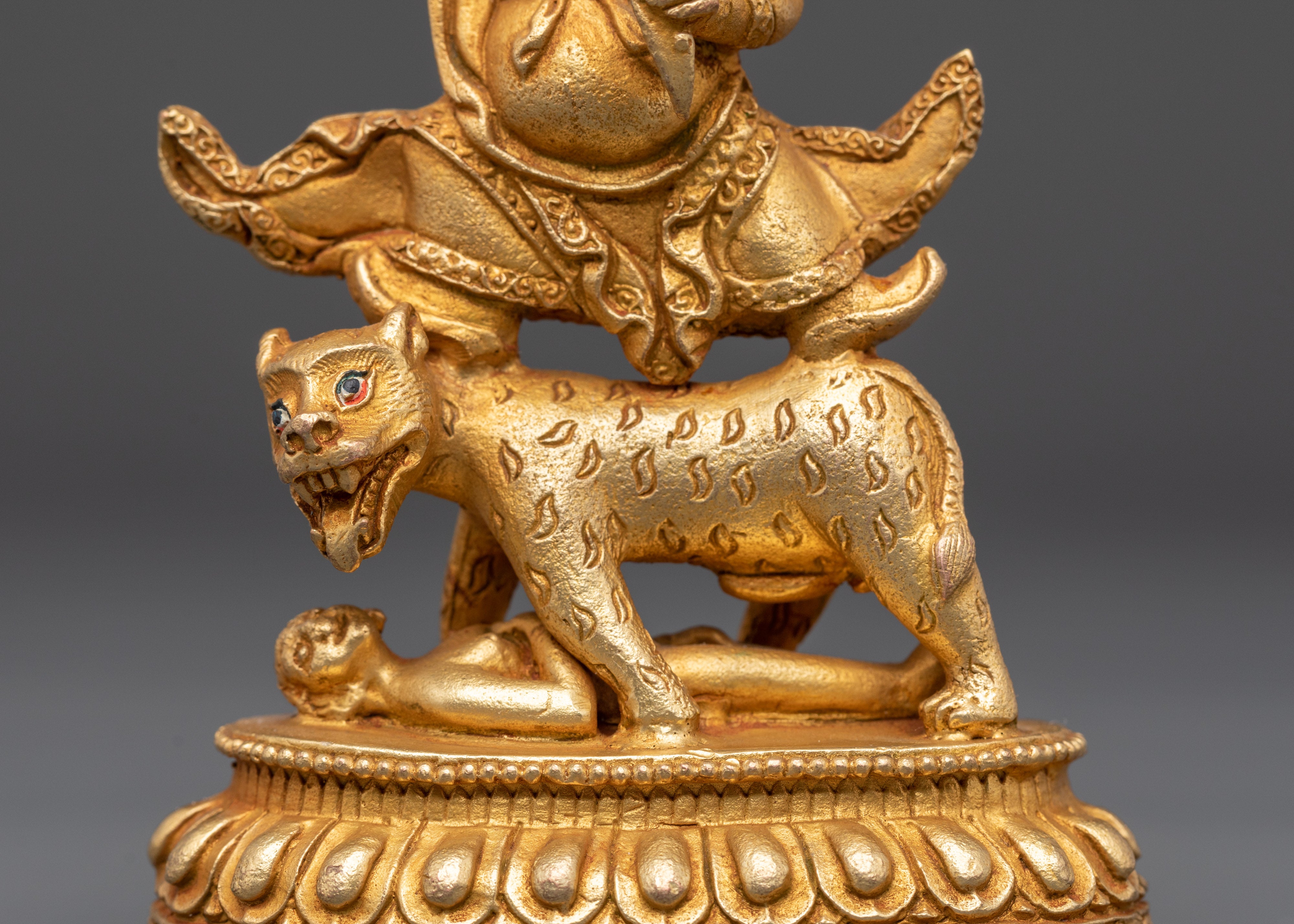 Sacred Protector Deity Dorje Drollo Statue | Tibetan Guardian Sculpture