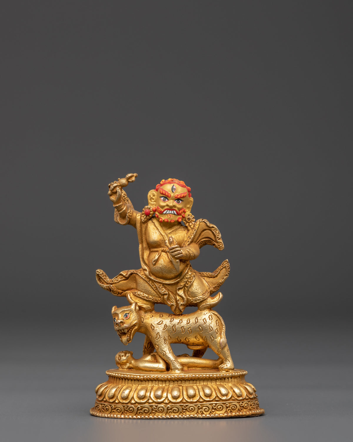 Sacred Protector Deity Dorje Drollo Statue | Tibetan Guardian Sculpture