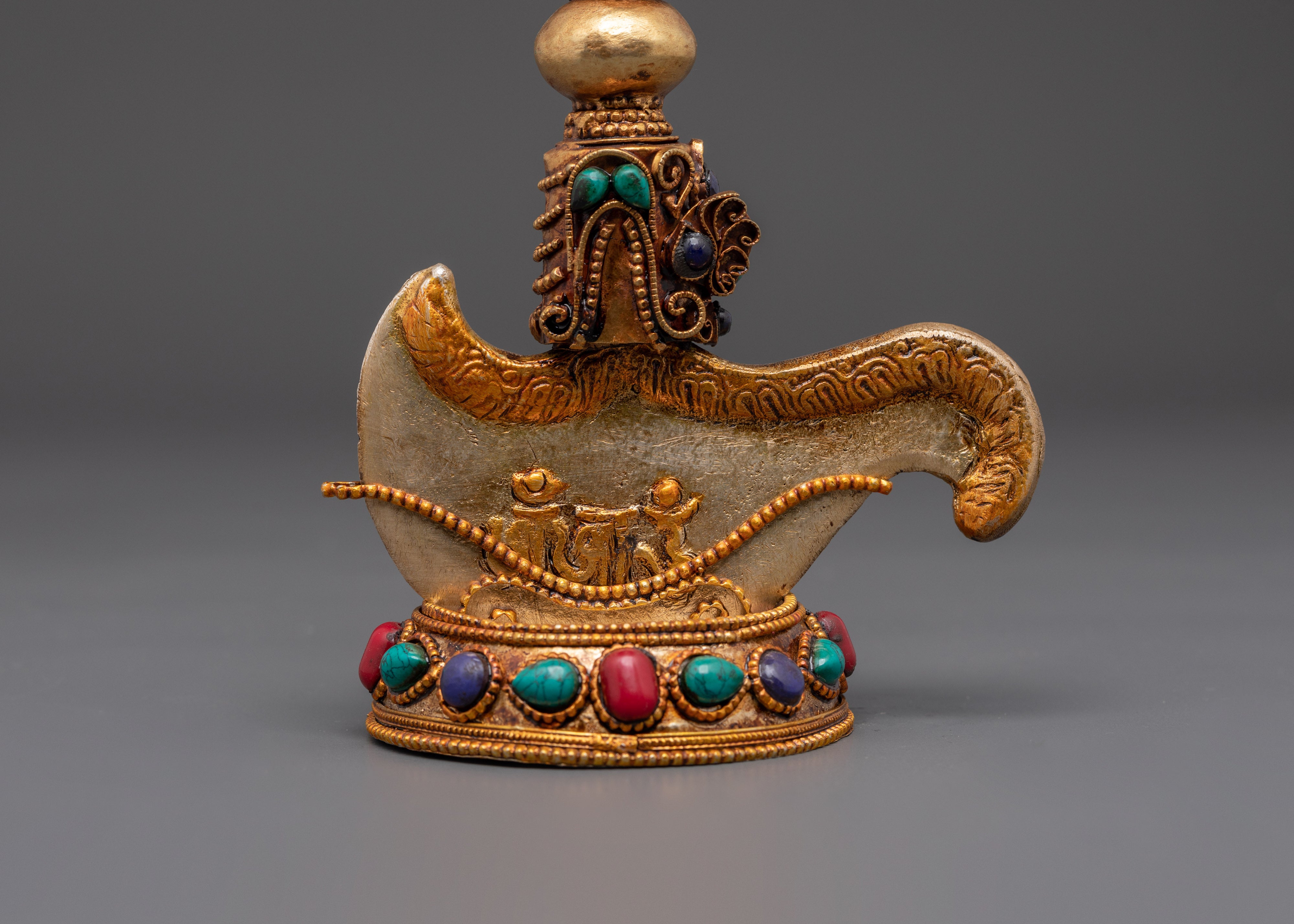 Kartika Knife for Buddhist Ritual | Ritual Knife with Coral and Turquoise