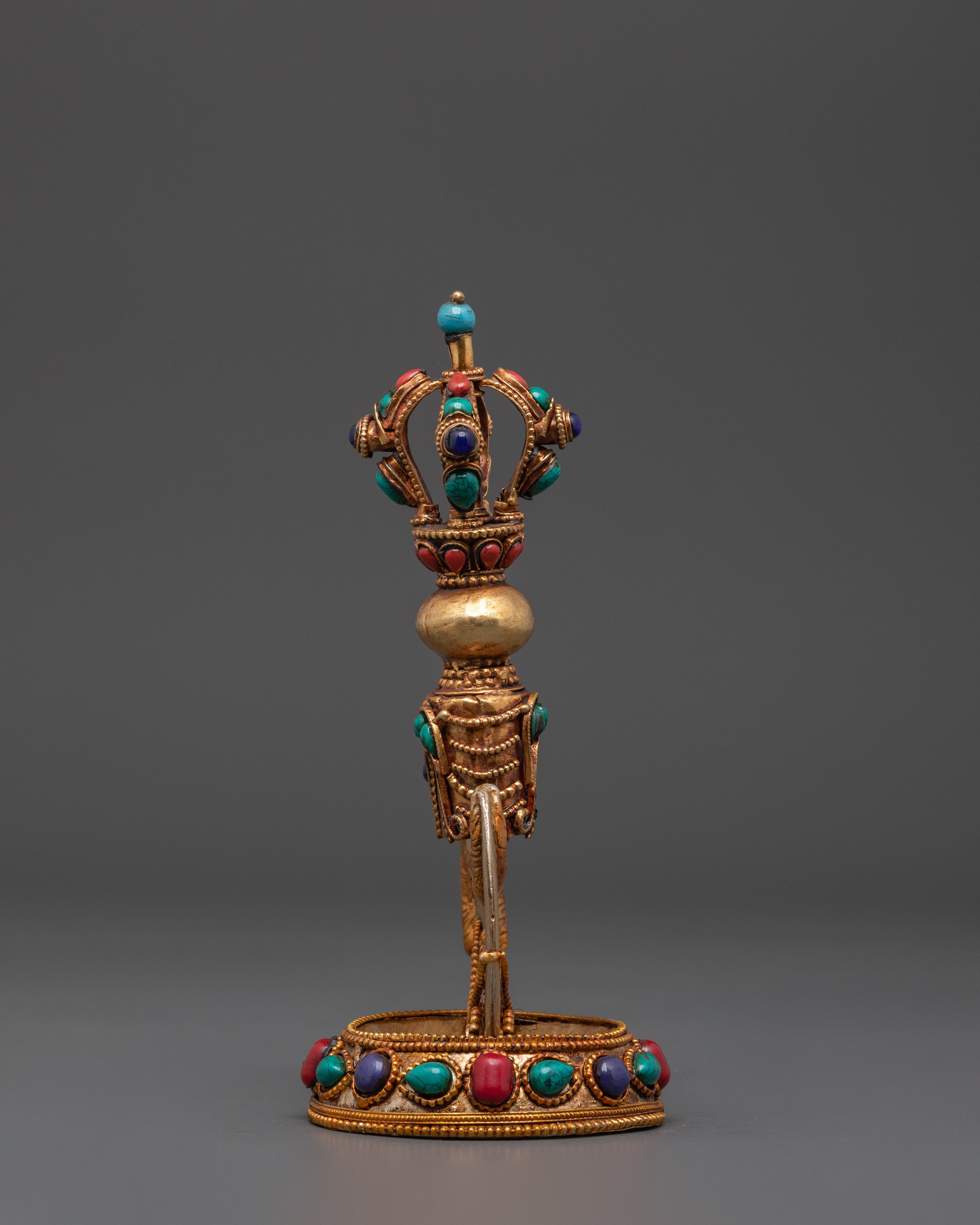 Kartika Knife for Buddhist Ritual | Ritual Knife with Coral and Turquoise