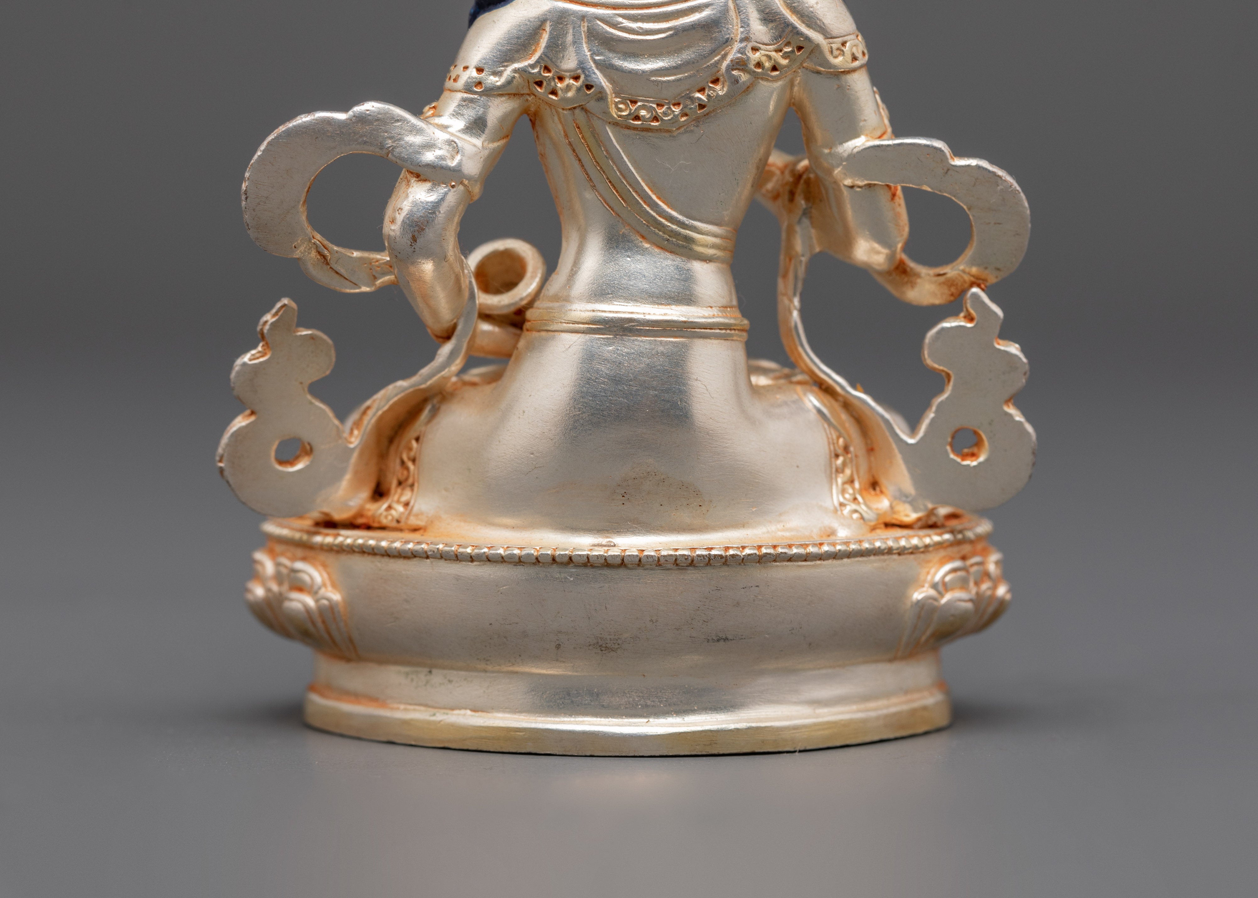 Divine Purification Icon Vajrasattva Statue | Gold and Silver Plated Copper Figure
