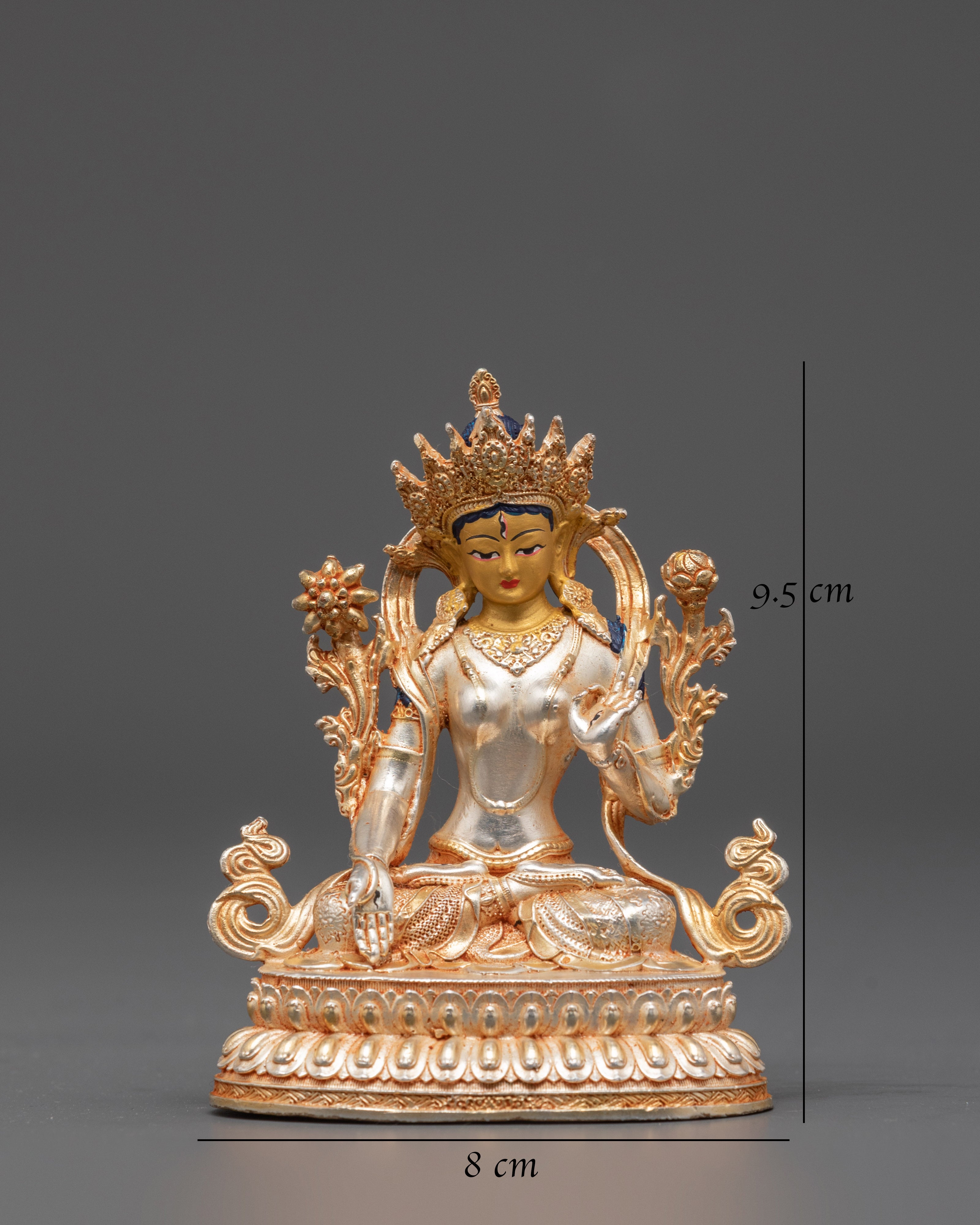 Sacred Longevity Icon White Tara Statue | Buddhist Goddess of Healing