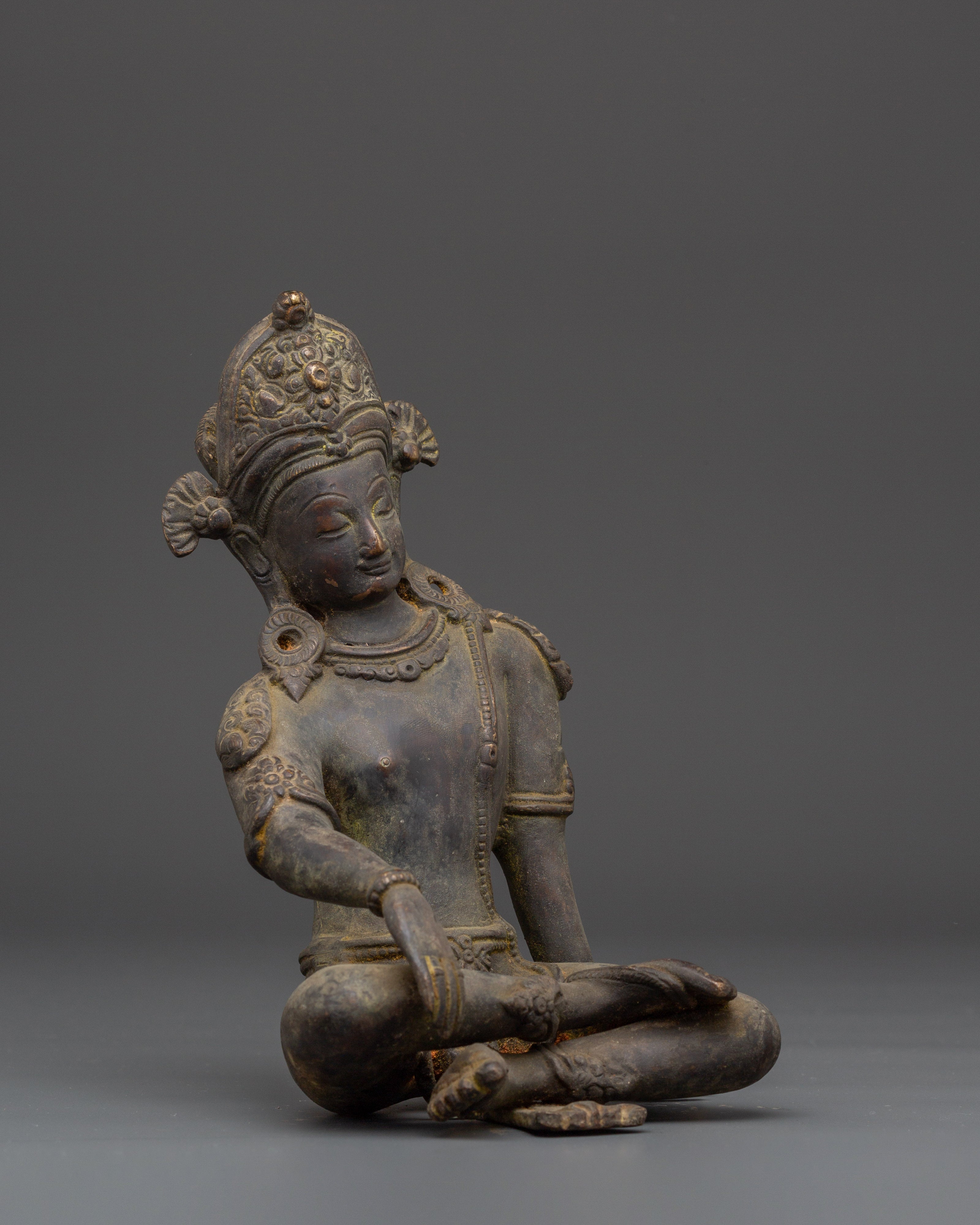 Indra Copper Statue | Antique Finish Statue