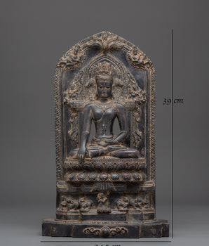 Shakyamuni Buddha on Throne Statue | Spiritual Home Decor