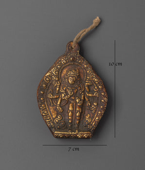 Tibetan Ghau Meditation Pendant | Sacred Prayer Box with Deity Carvings