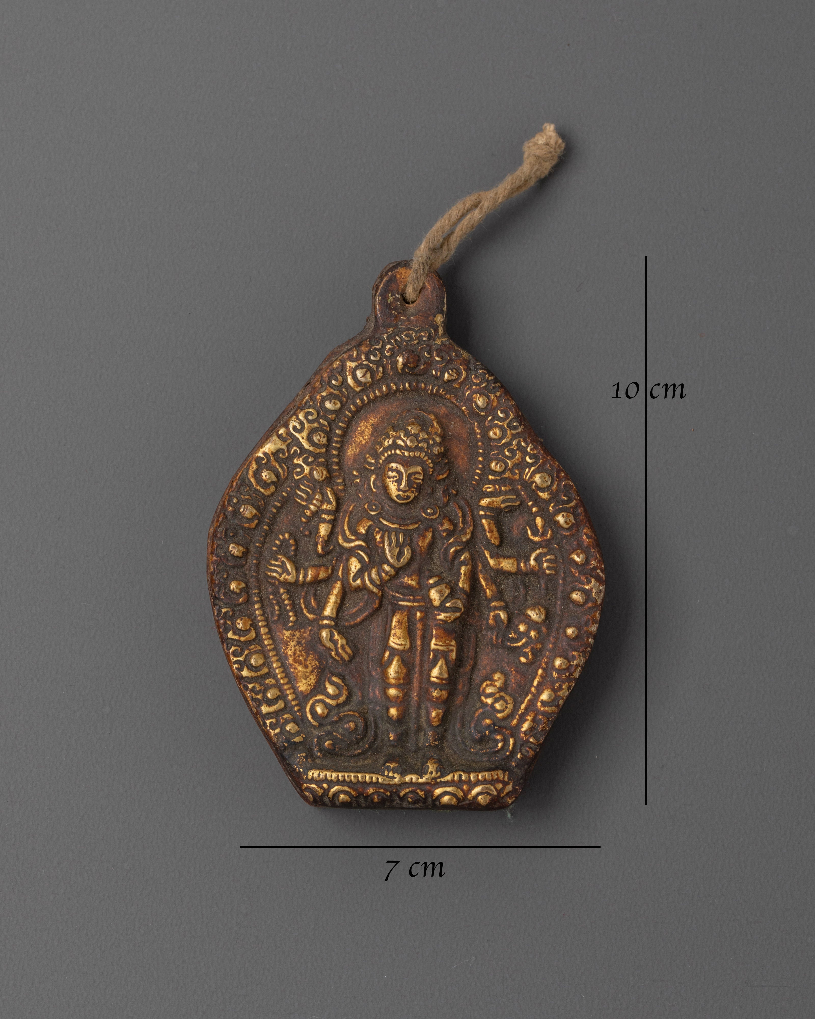 Tibetan Ghau Meditation Pendant | Sacred Prayer Box with Deity Carvings