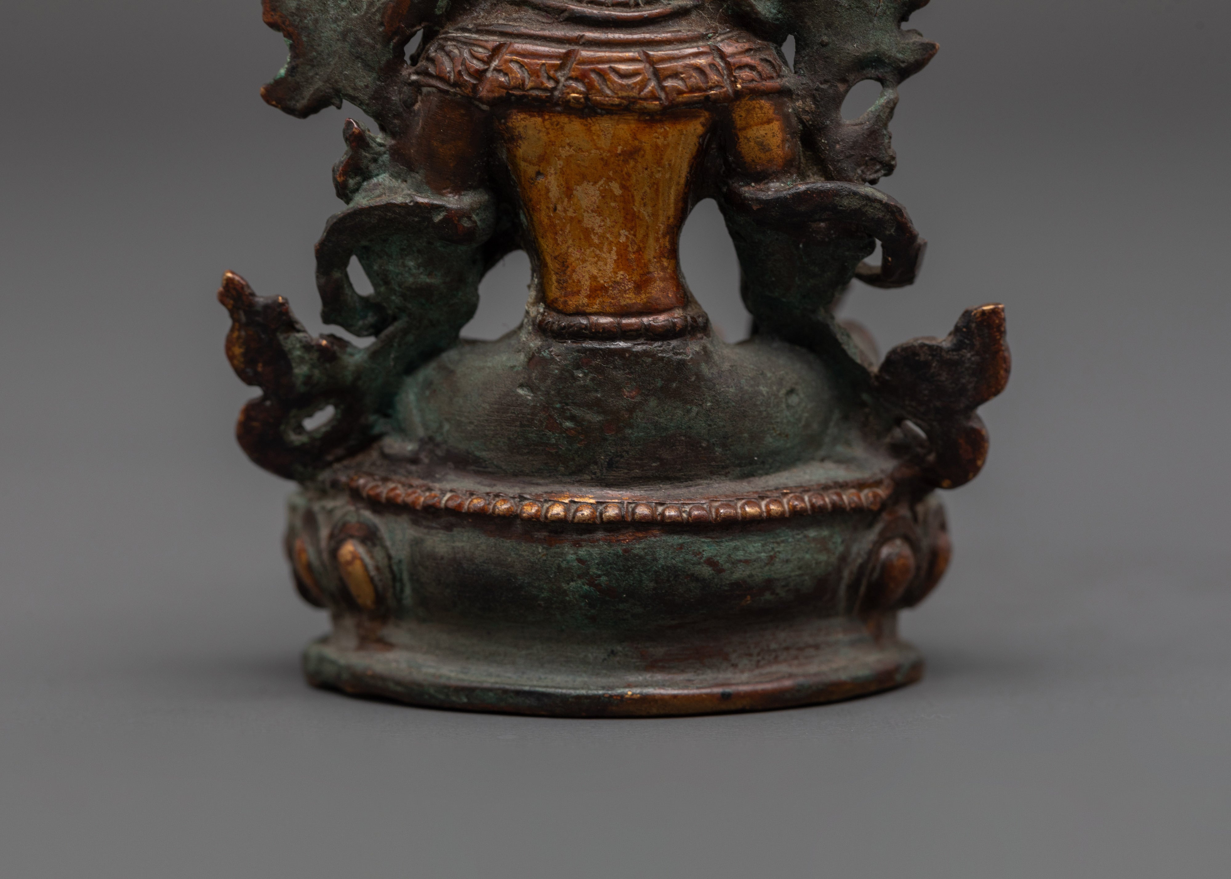 Oxidized Green Tara Decor Statue | Compassionate Diety