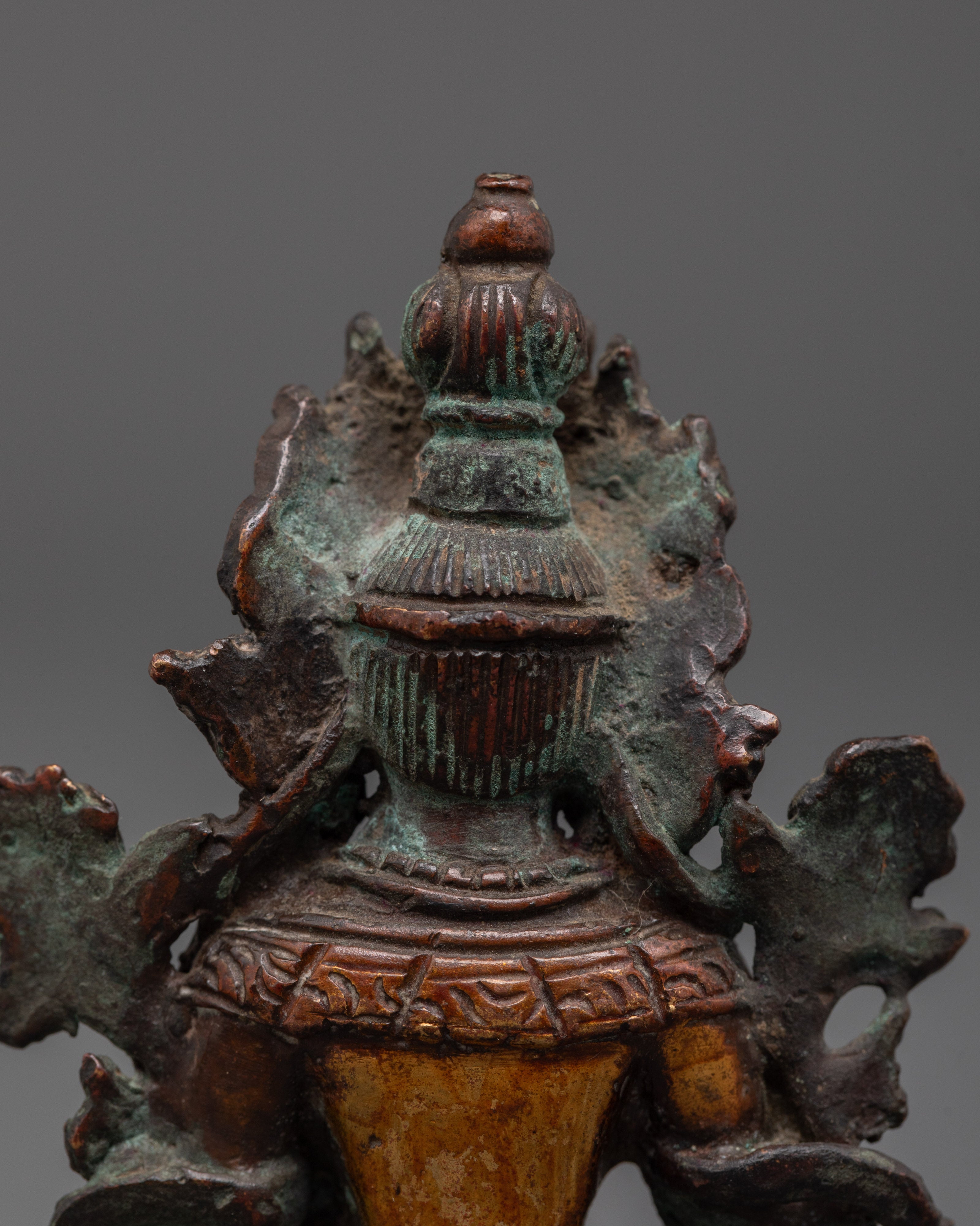 Oxidized Green Tara Decor Statue | Compassionate Diety
