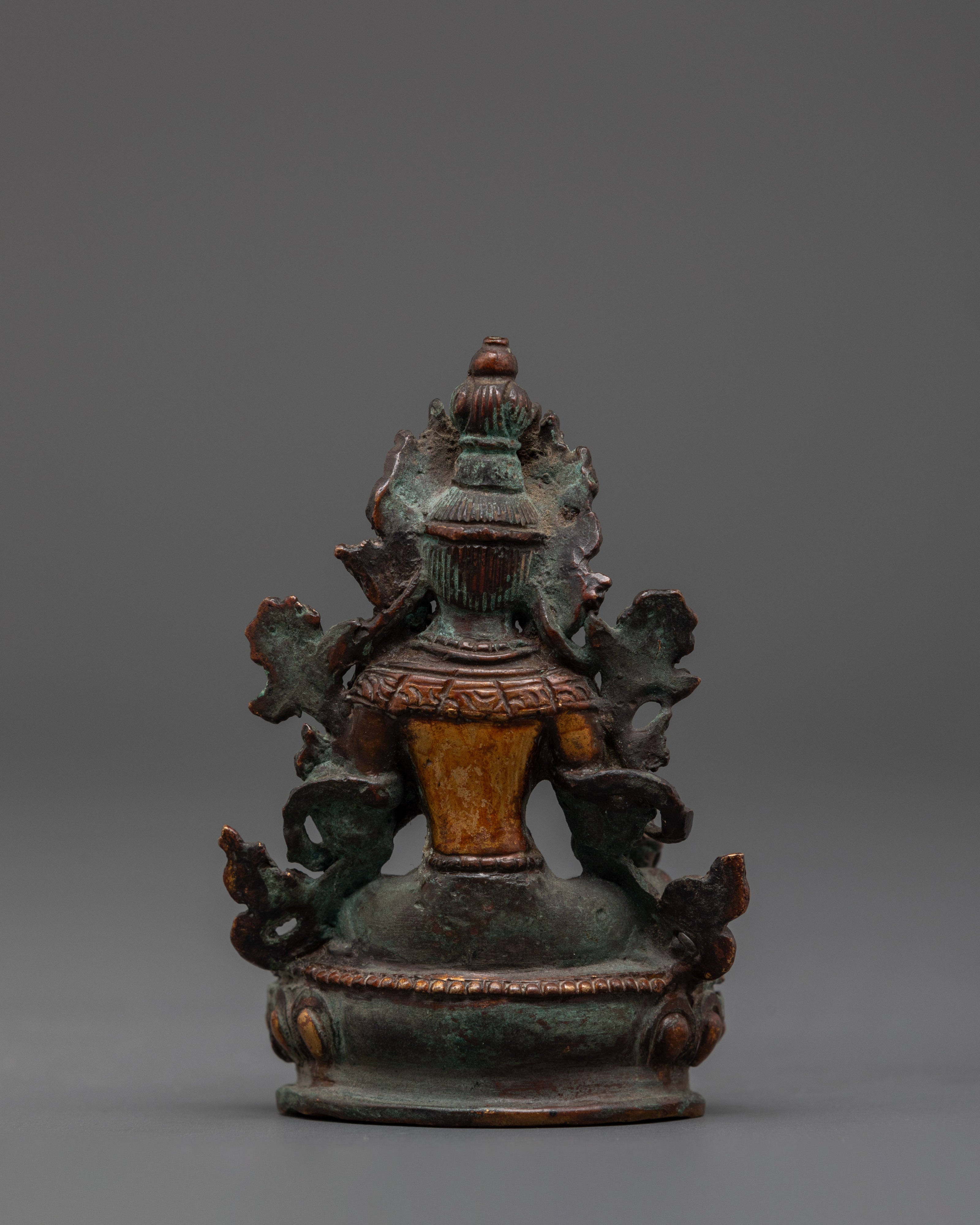Oxidized Green Tara Decor Statue | Compassionate Diety