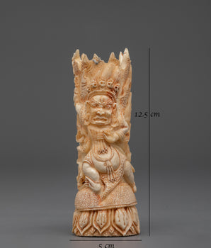 Traditional Handcrafted Stamp | Intricate Cultural Carving for Decor or Ritual Use
