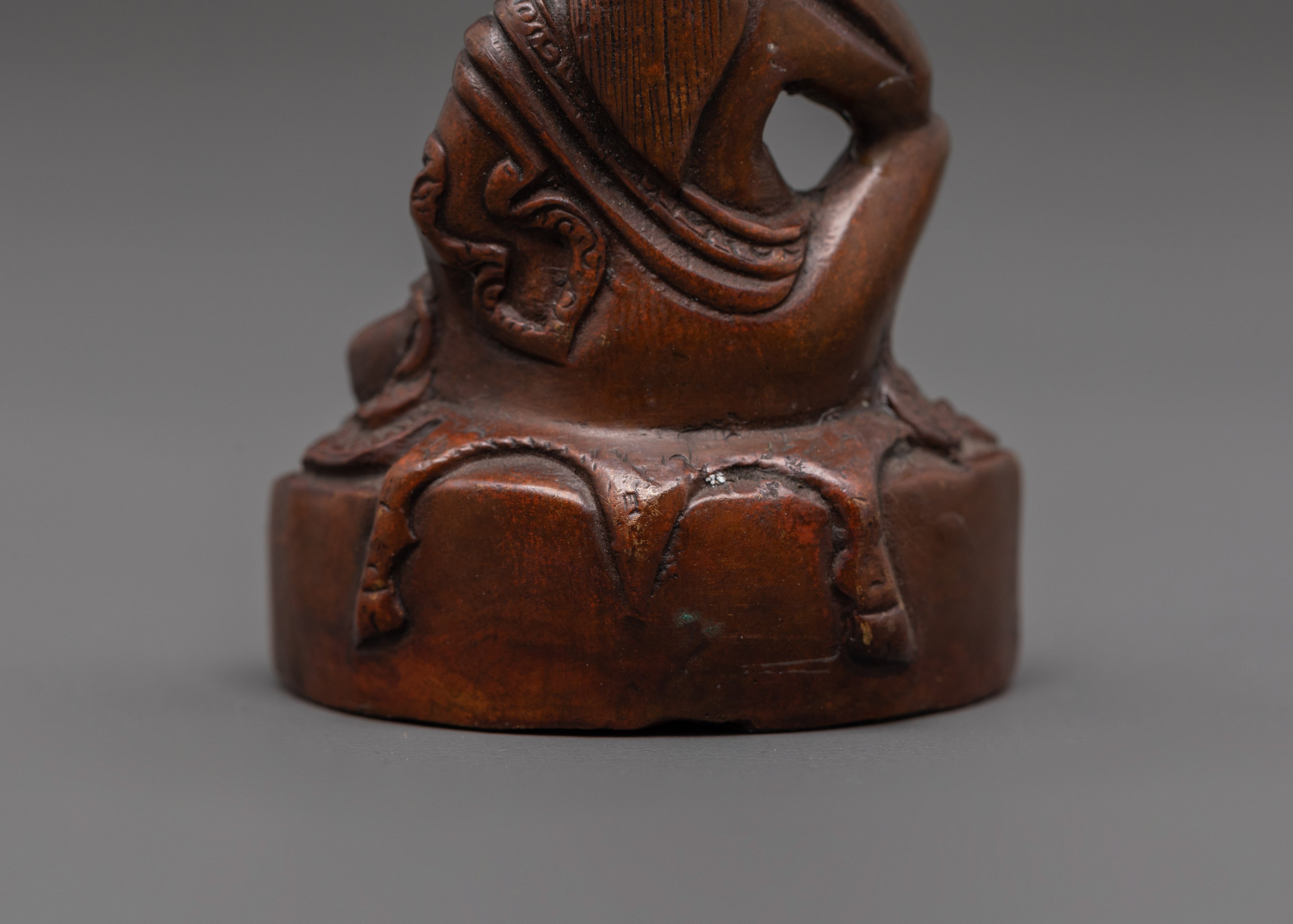Buddhist Master Milarepa Statue | Tibetan Copper Meditation Figurine