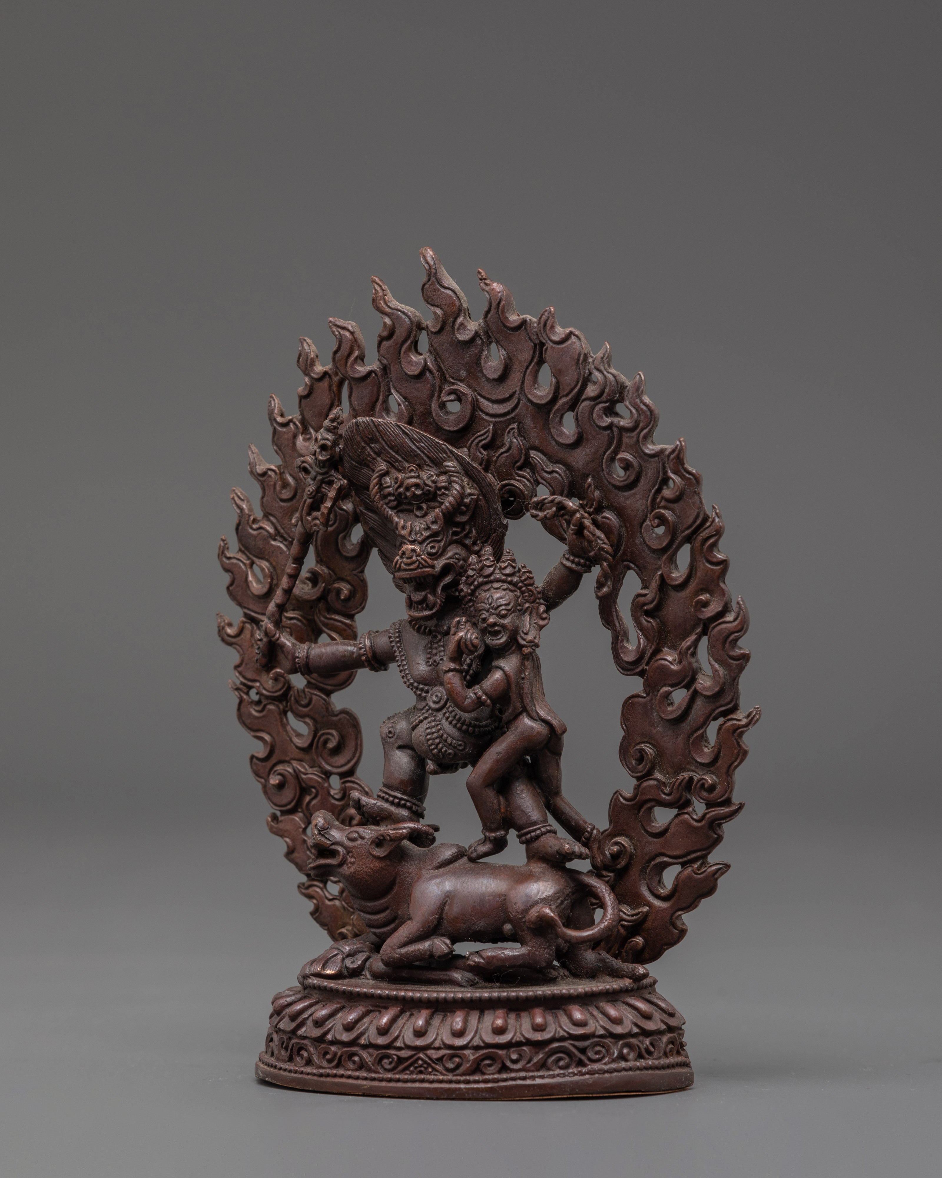 Tibetan Protector Deity Yamantaka Sculpture | Embodiment of Compassion