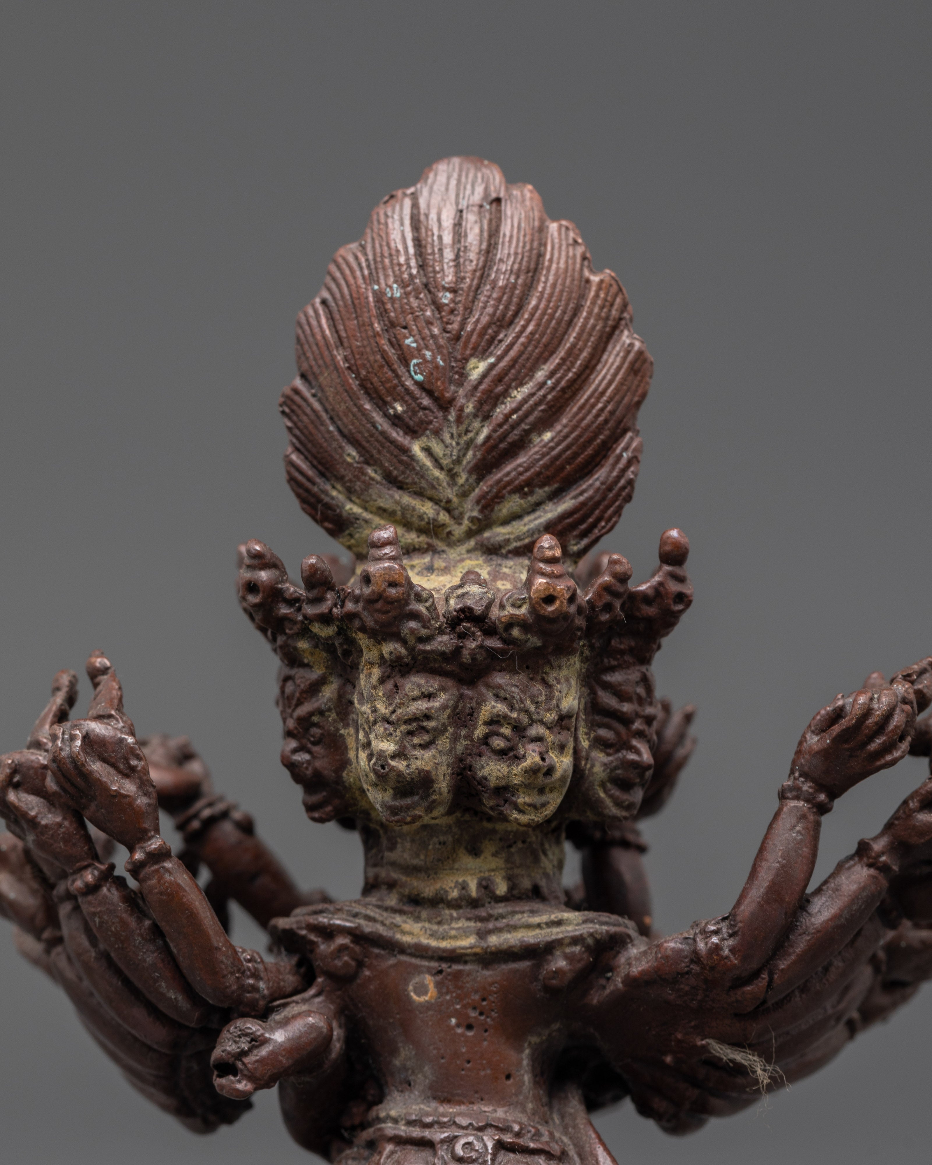 Tantric Hevajra Sculpture | Wrathful Deity