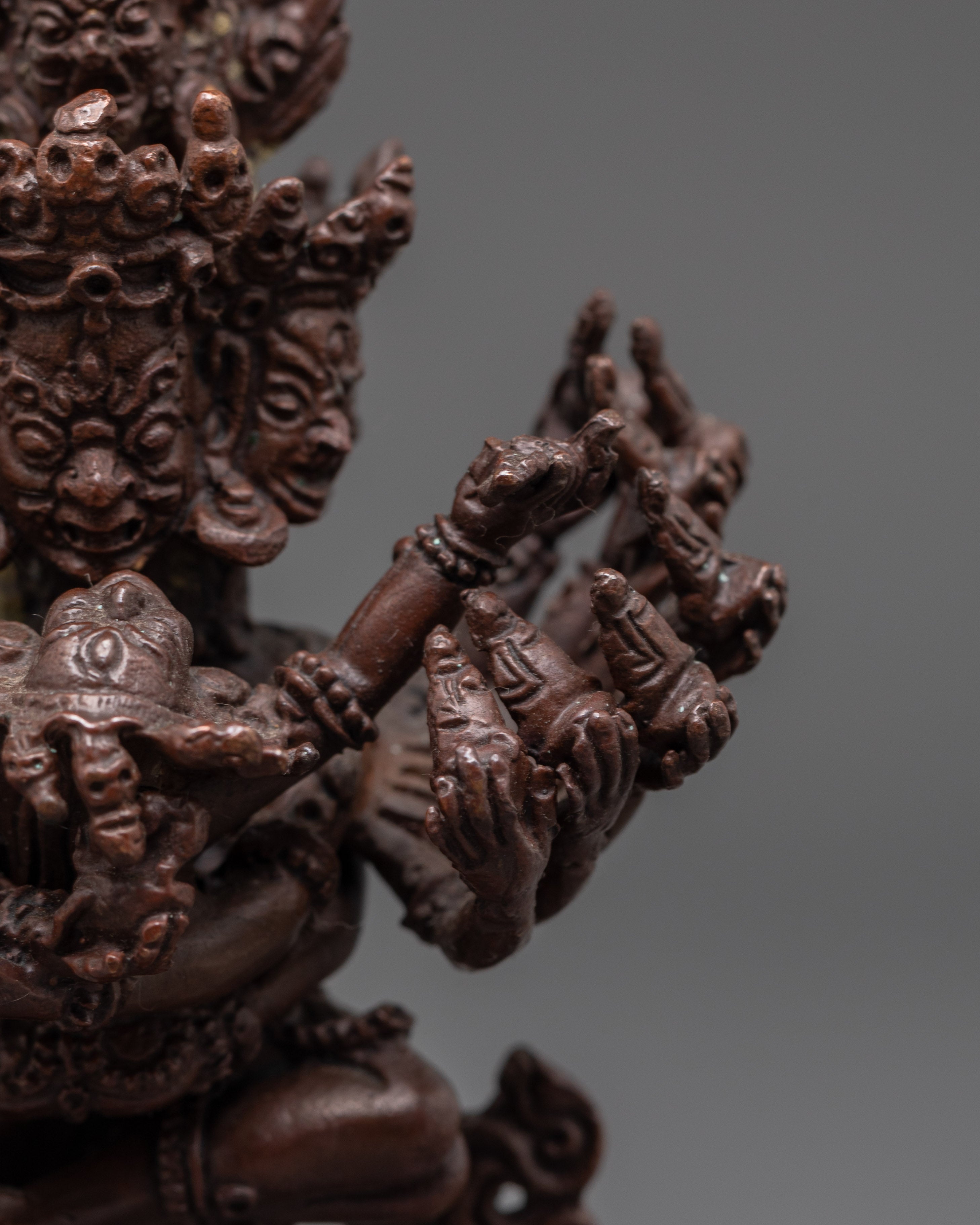 Tantric Hevajra Sculpture | Wrathful Deity