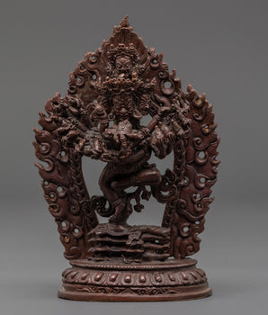 Tantric Hevajra Sculpture | Wrathful Deity