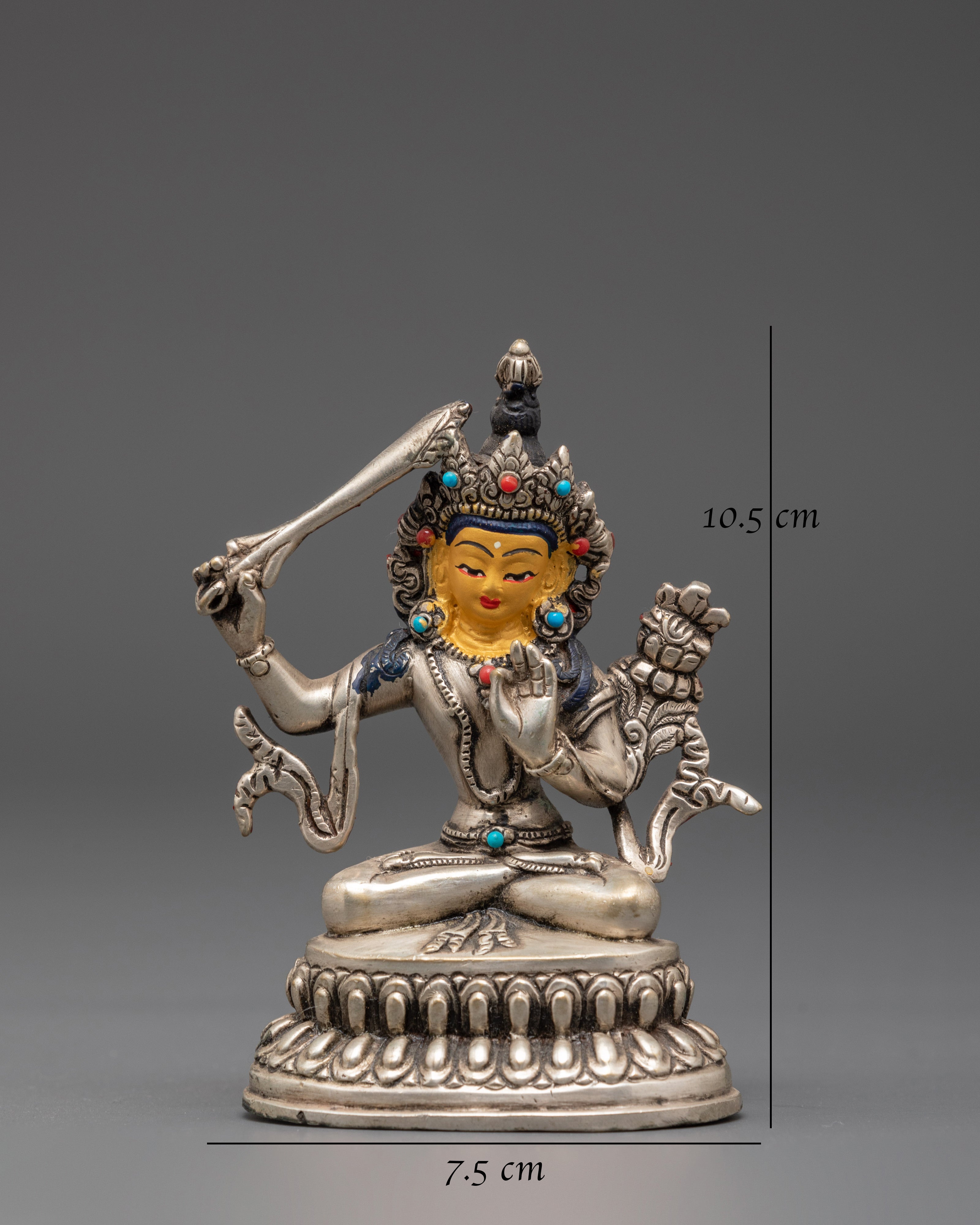 Buddhist Manjushri Boddhisattva Sculpture | Symbol Wisdom and Enlightenment