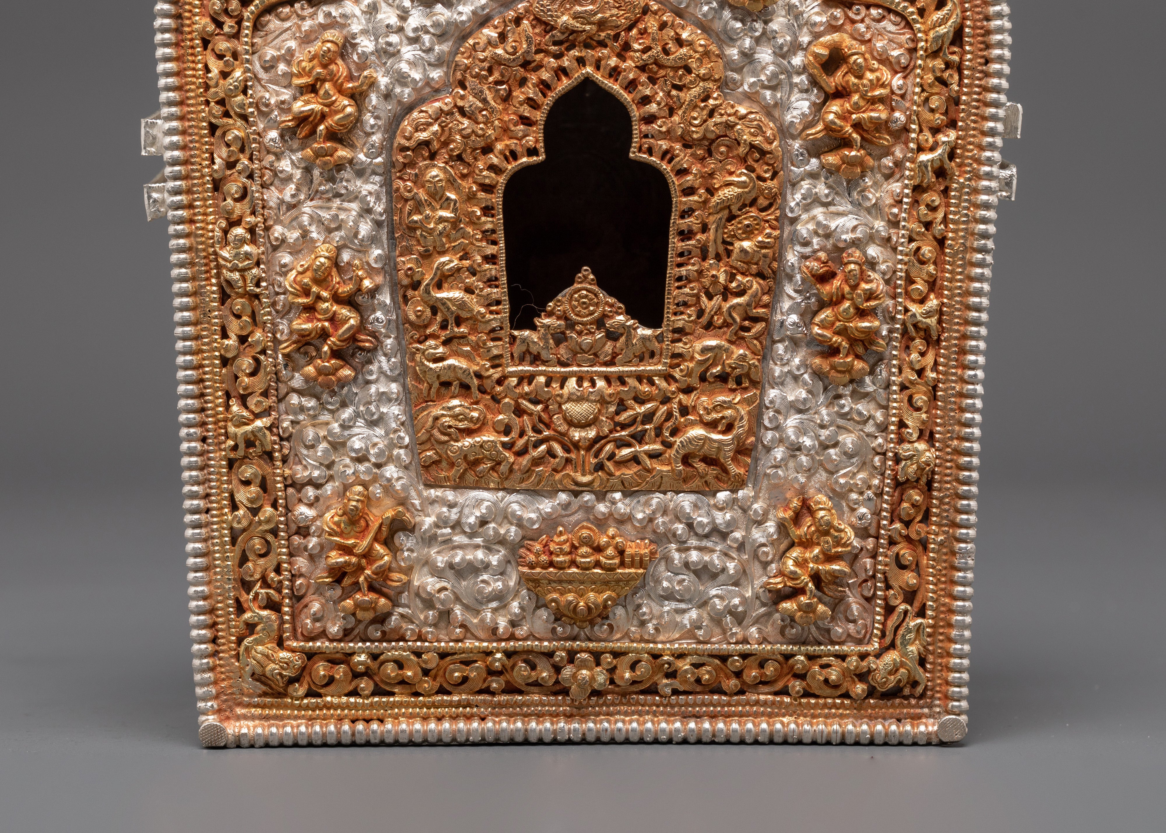 Spiritual Buddhist Ghau Box | Himalayan Ritual Box