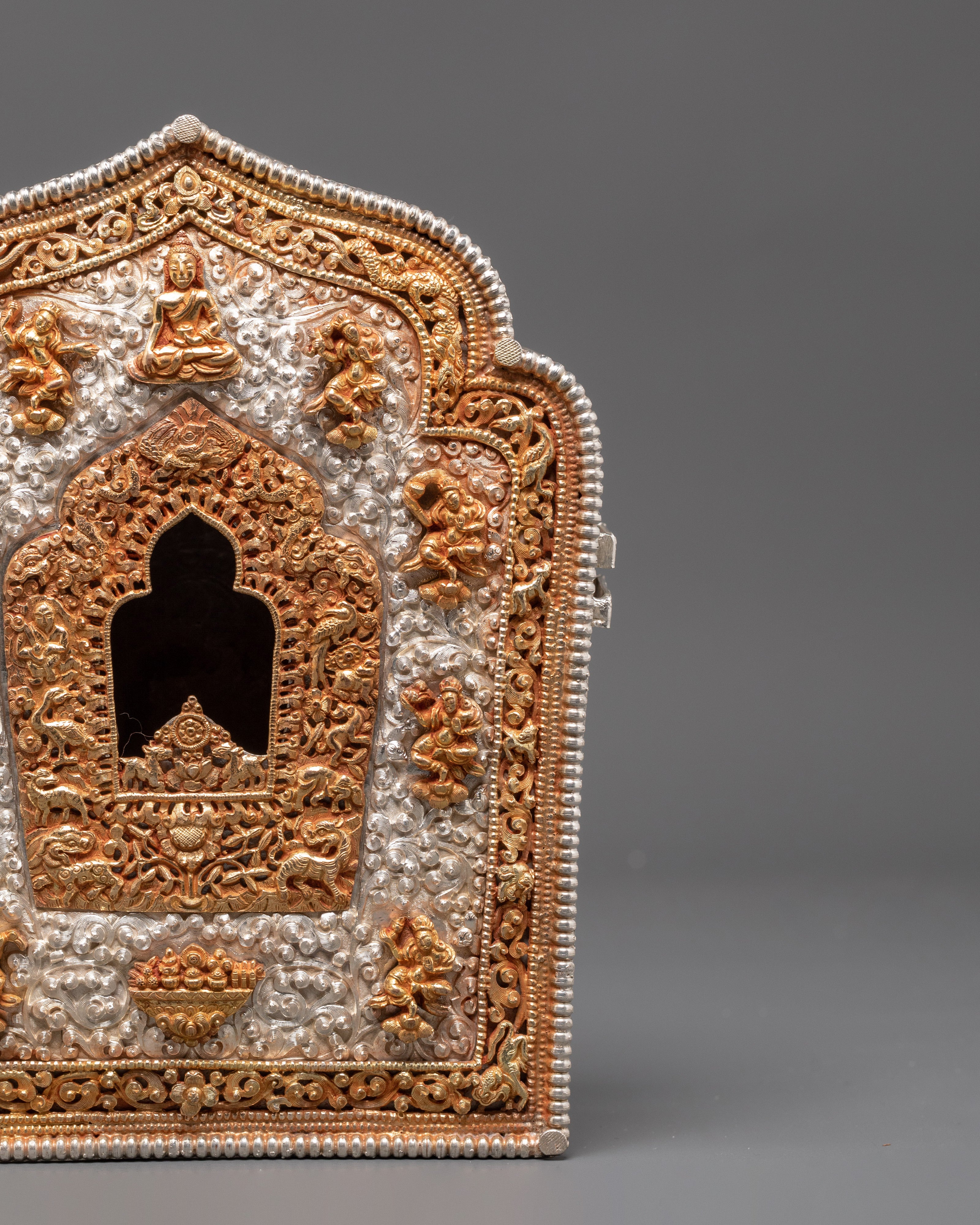 Spiritual Buddhist Ghau Box | Himalayan Ritual Box