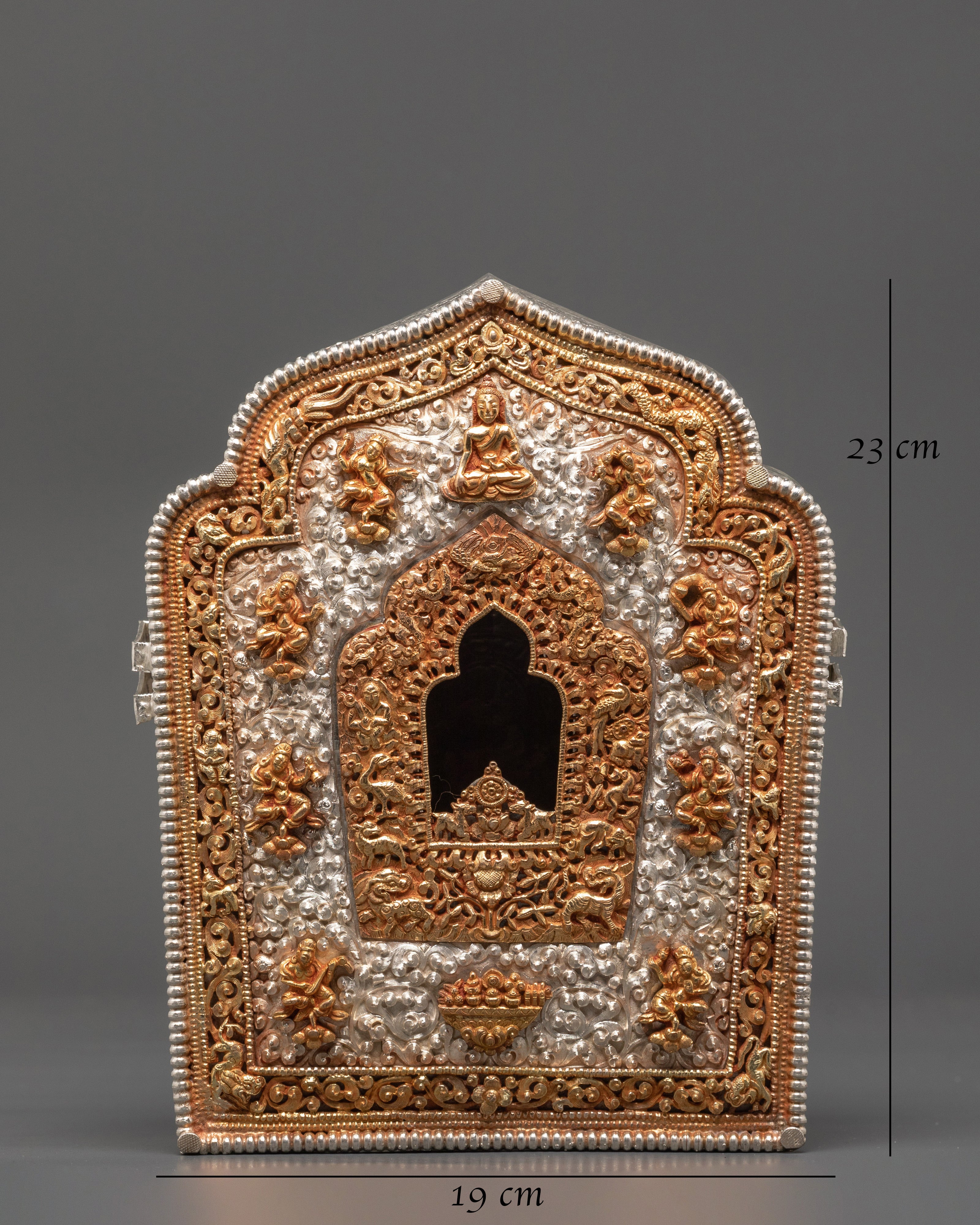 Spiritual Buddhist Ghau Box | Himalayan Ritual Box