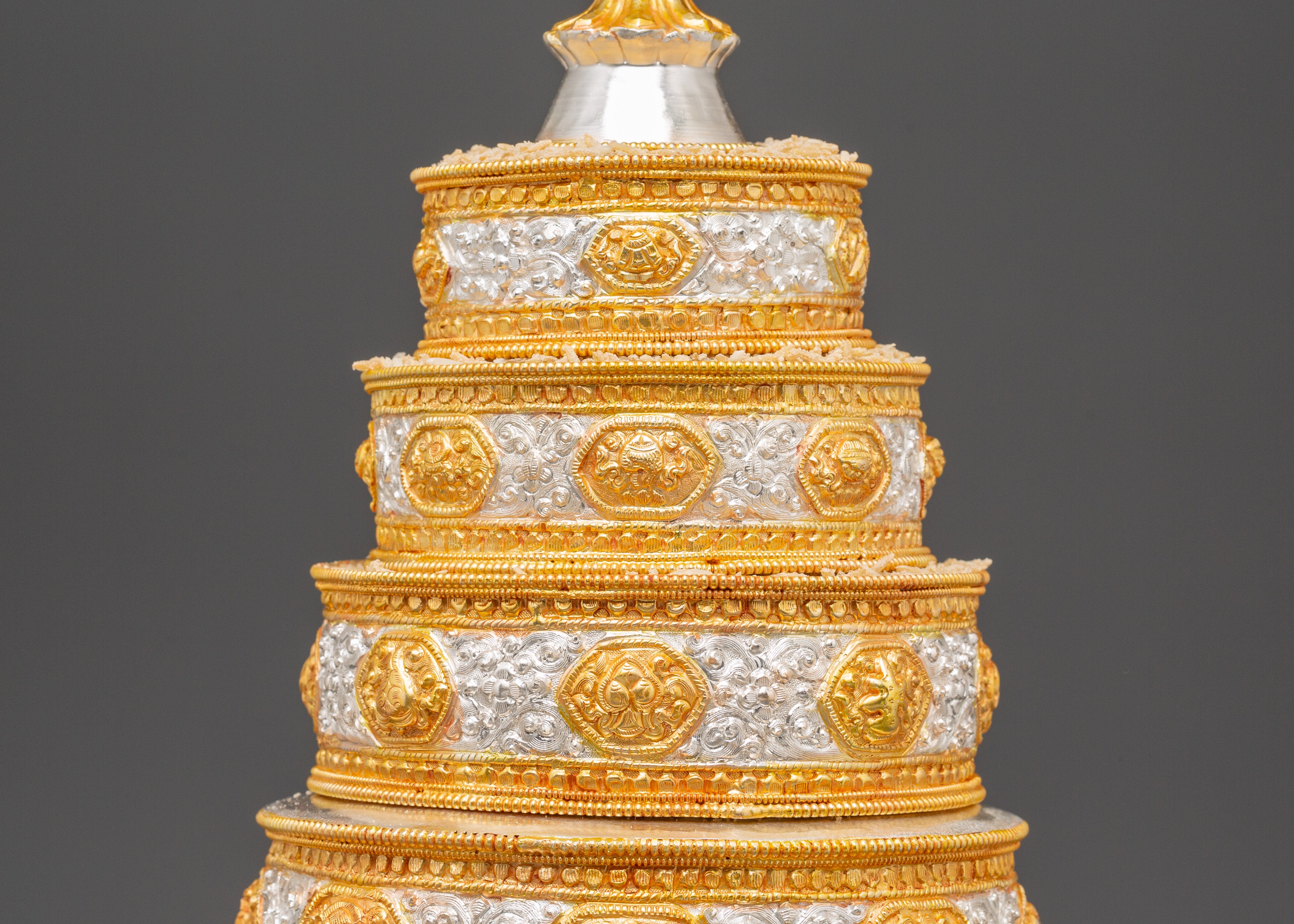 Traditional Buddhist Mandala Offering Set for Spiritual Rituals