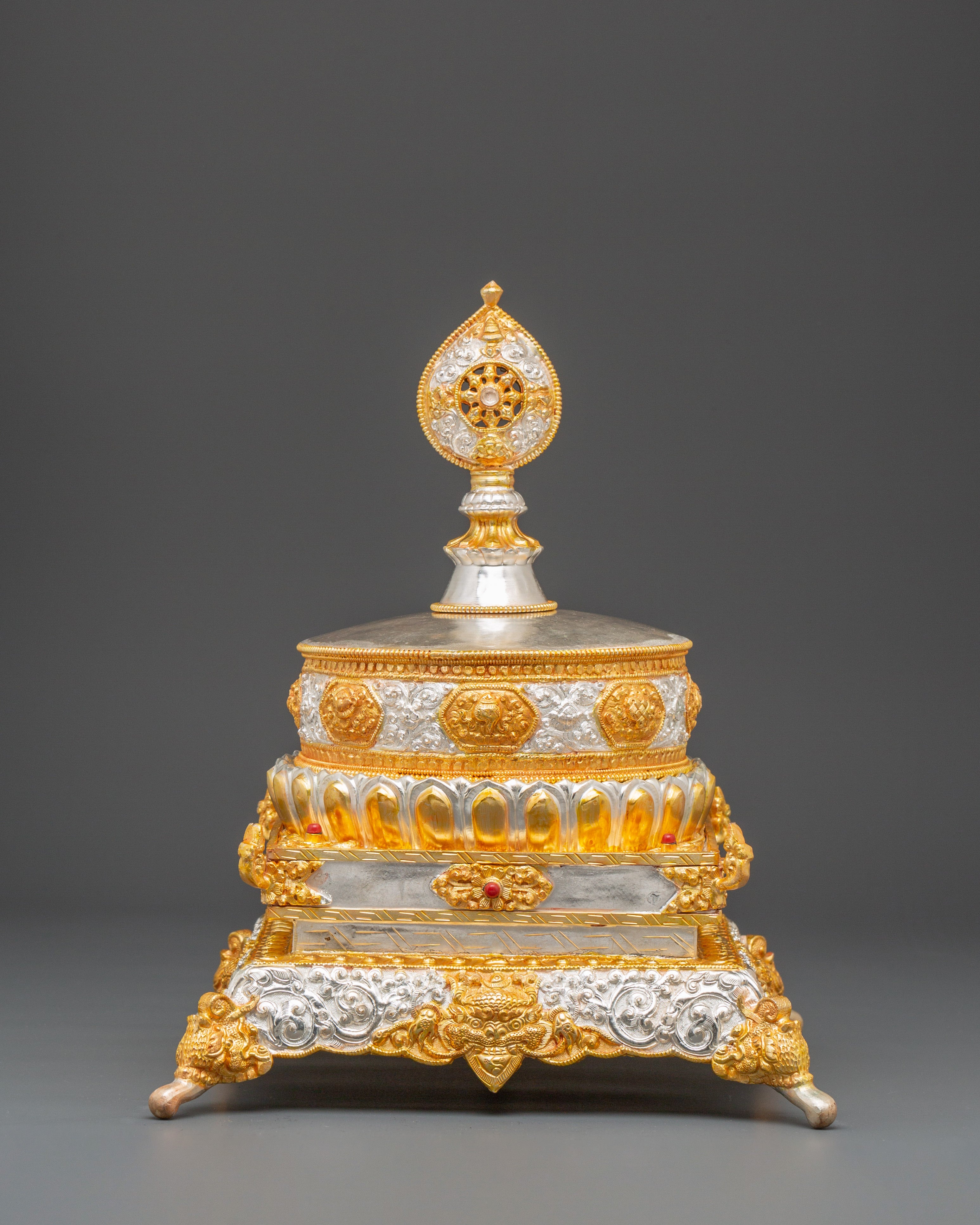 Traditional Buddhist Mandala Offering Set for Spiritual Rituals