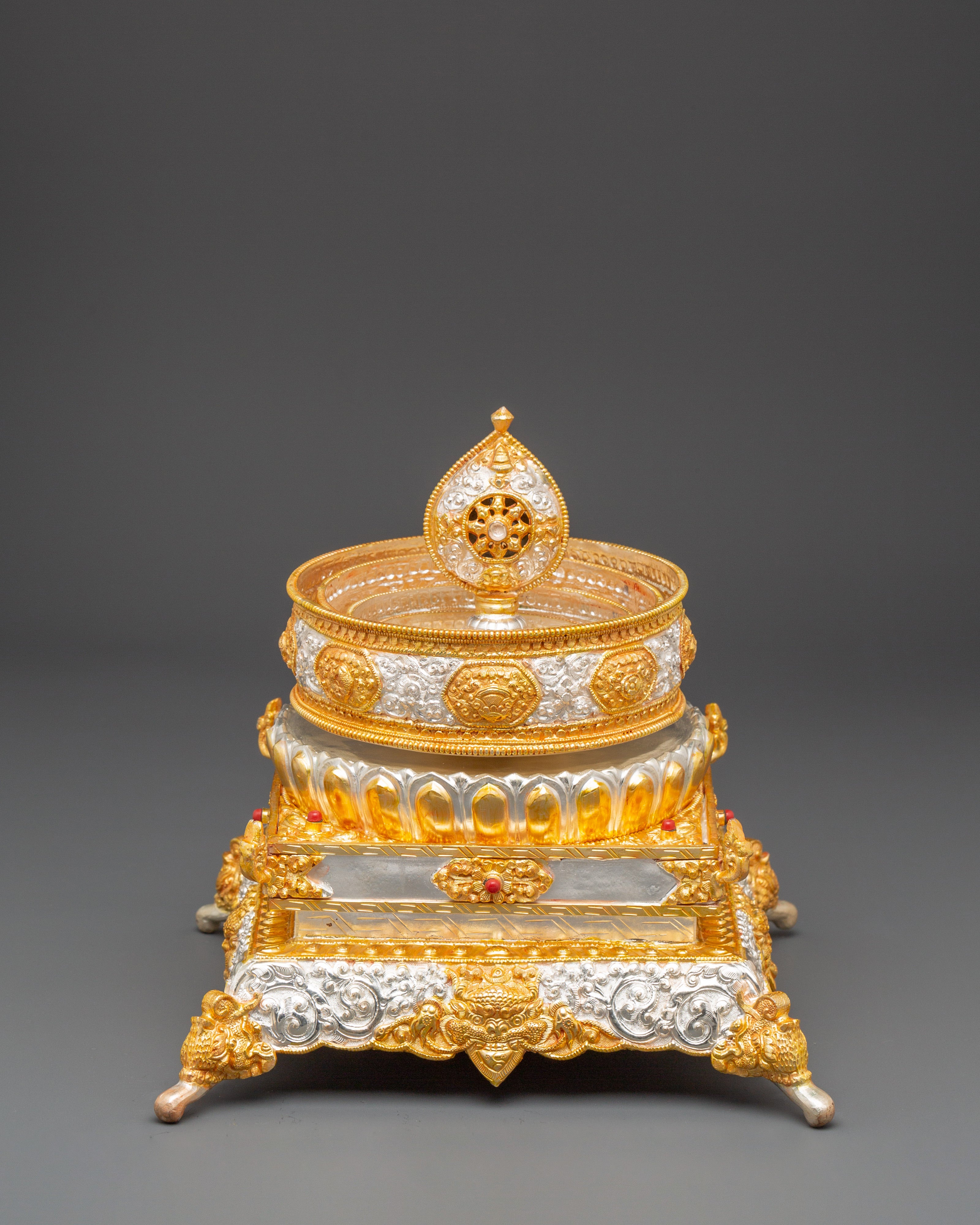 Traditional Buddhist Mandala Offering Set for Spiritual Rituals