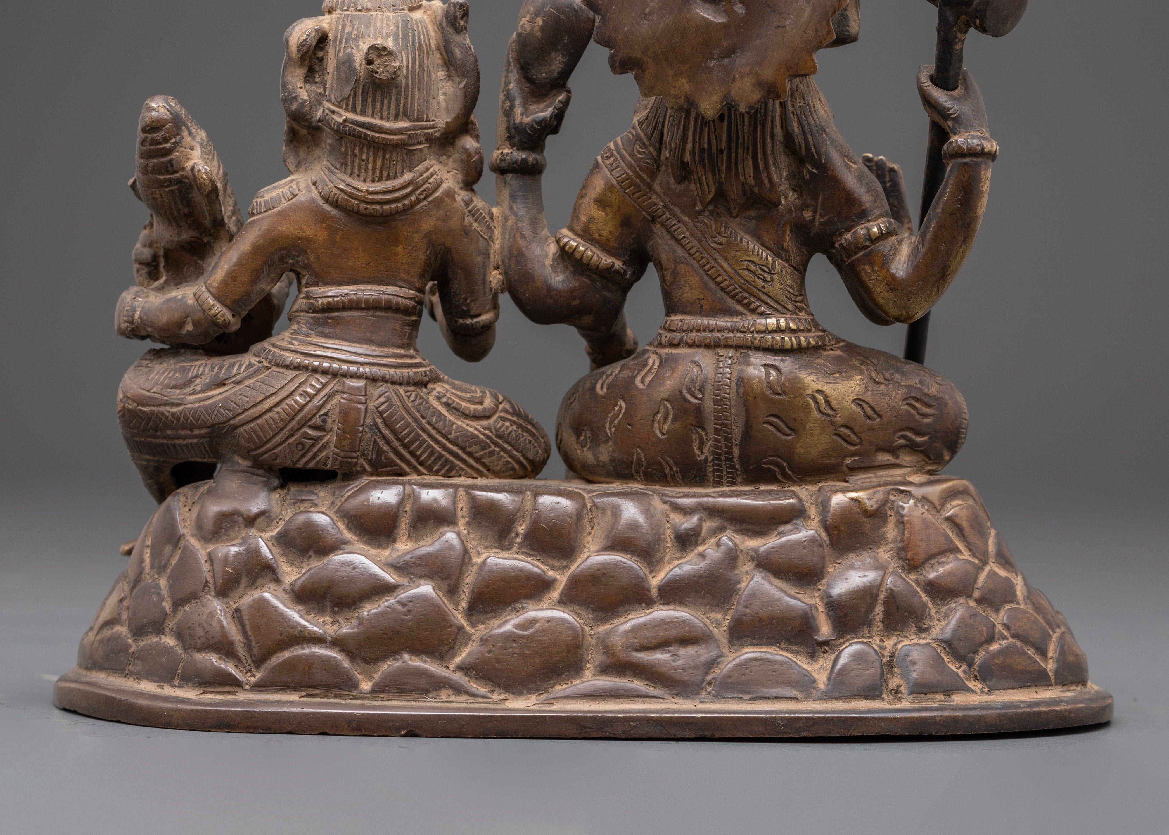 Handmade Shiva Family Statue | Lord Shiva, Parvati & Ganesha